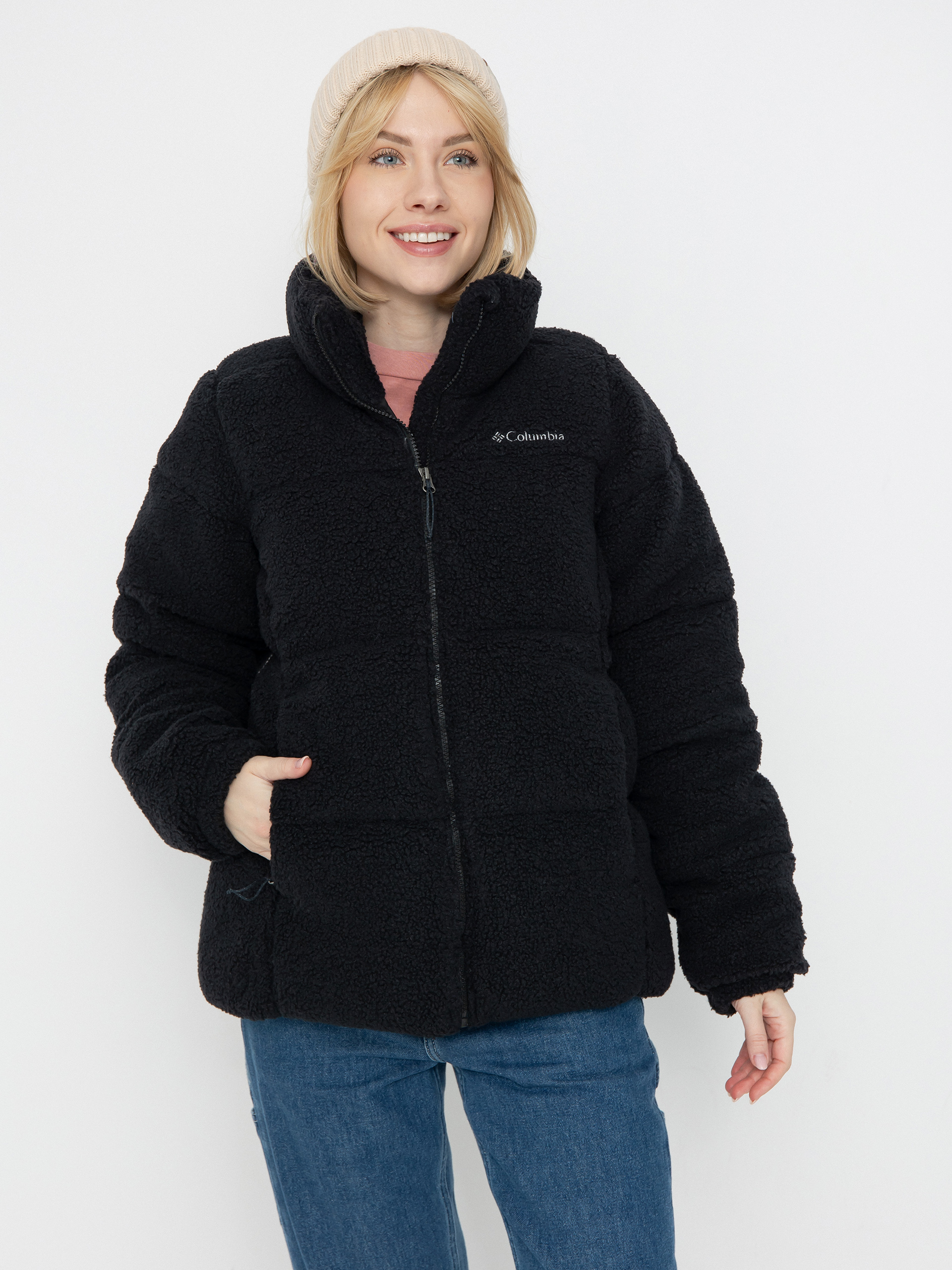 Columbia Jacket Puffect Sherpa Wmn black (black)