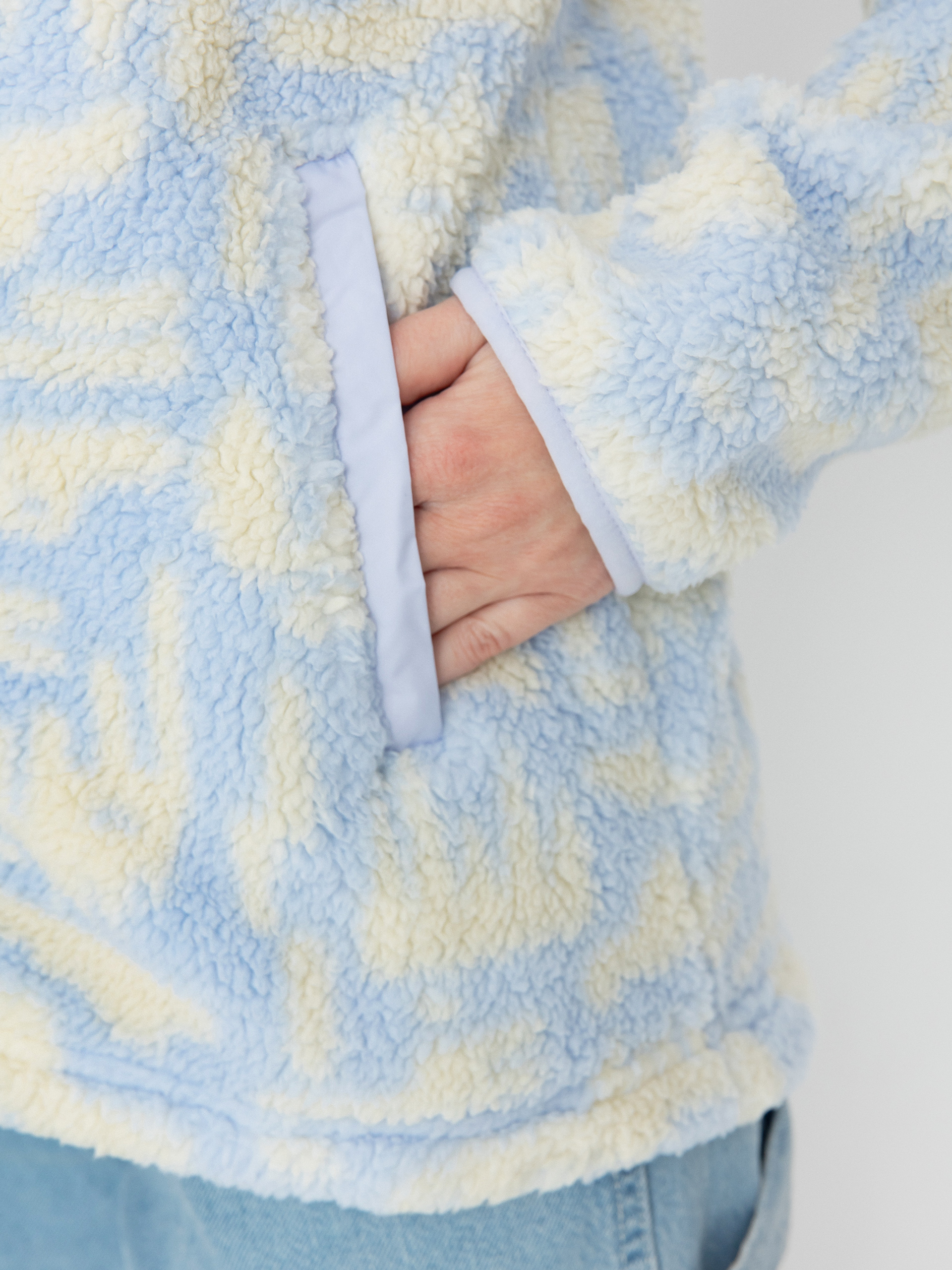 Womens Columbia Fleece  West Bend Print Full Zip II (snowdrift highl)