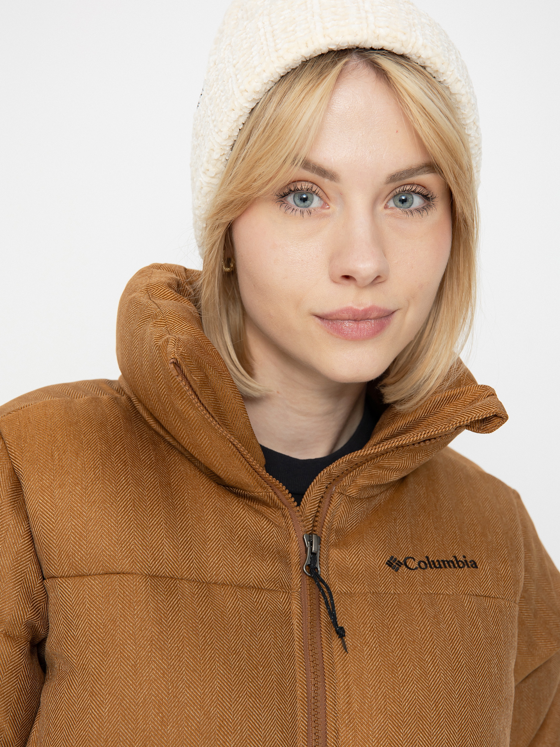 Columbia Jacke Puffect Herringbone Wmn (camel brown her)