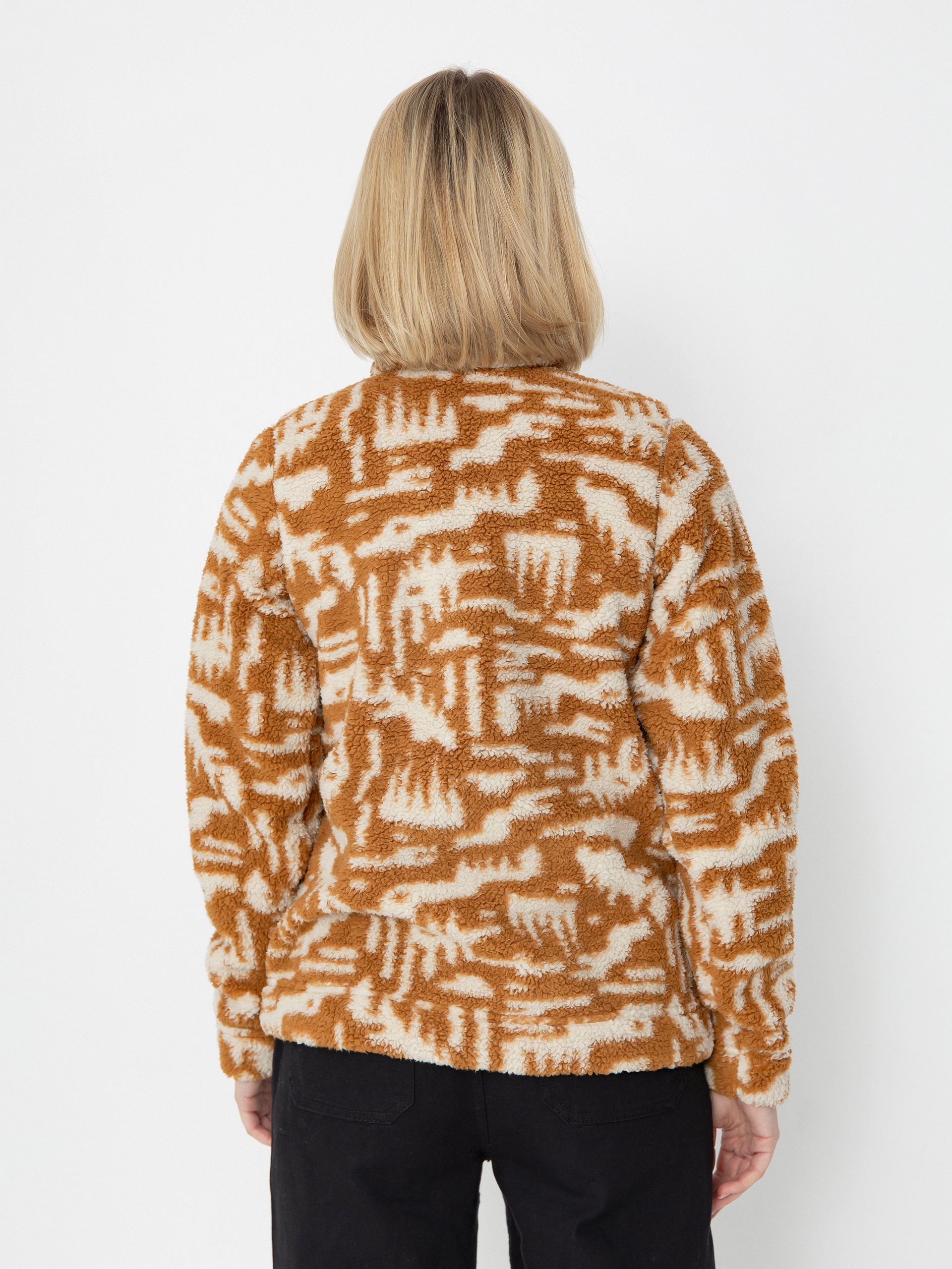 Damen Columbia Fleece Jacke West Bend 1/4 Zip II (camel brown hig)