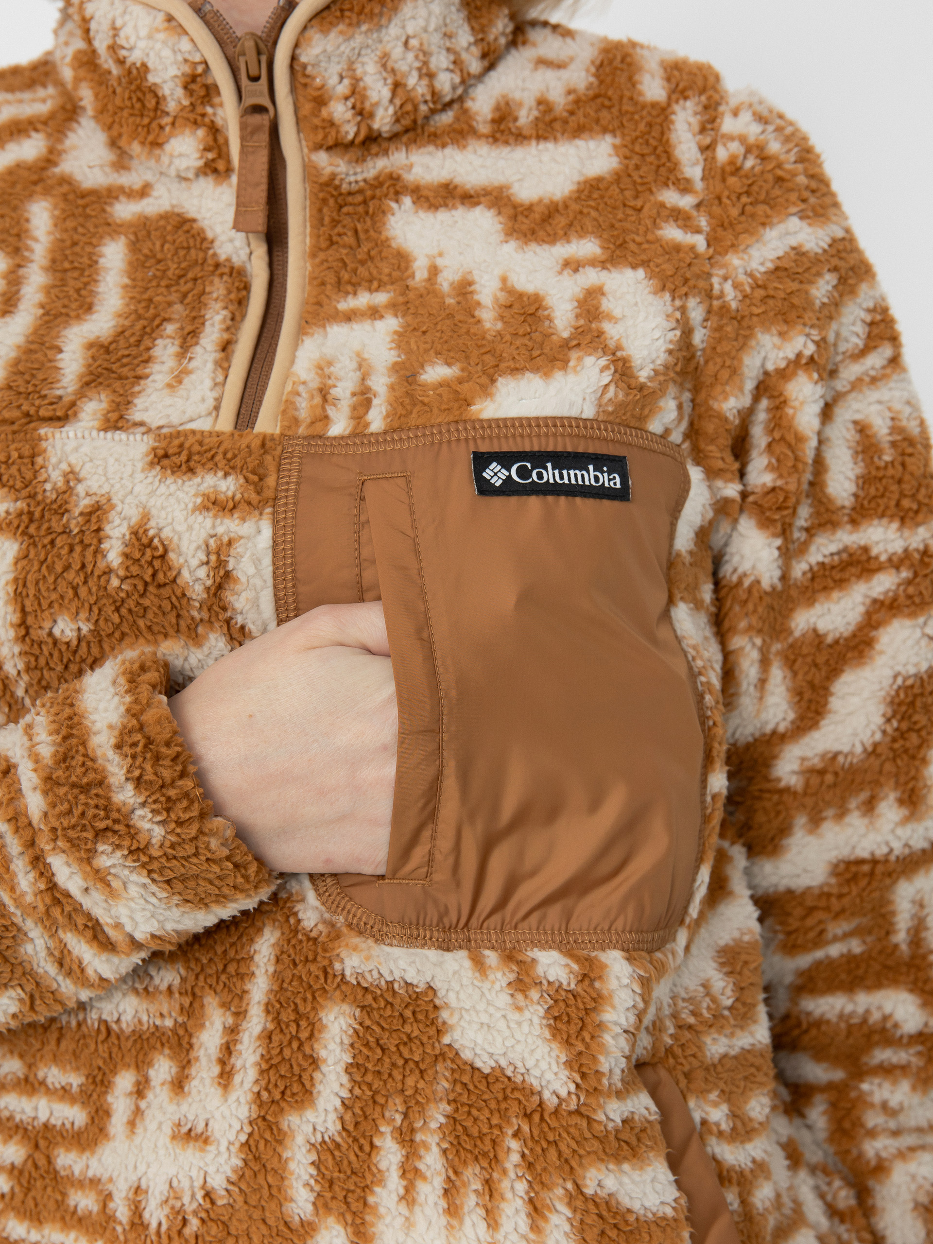 Womens Columbia Fleece  West Bend 1/4 Zip II (camel brown hig)