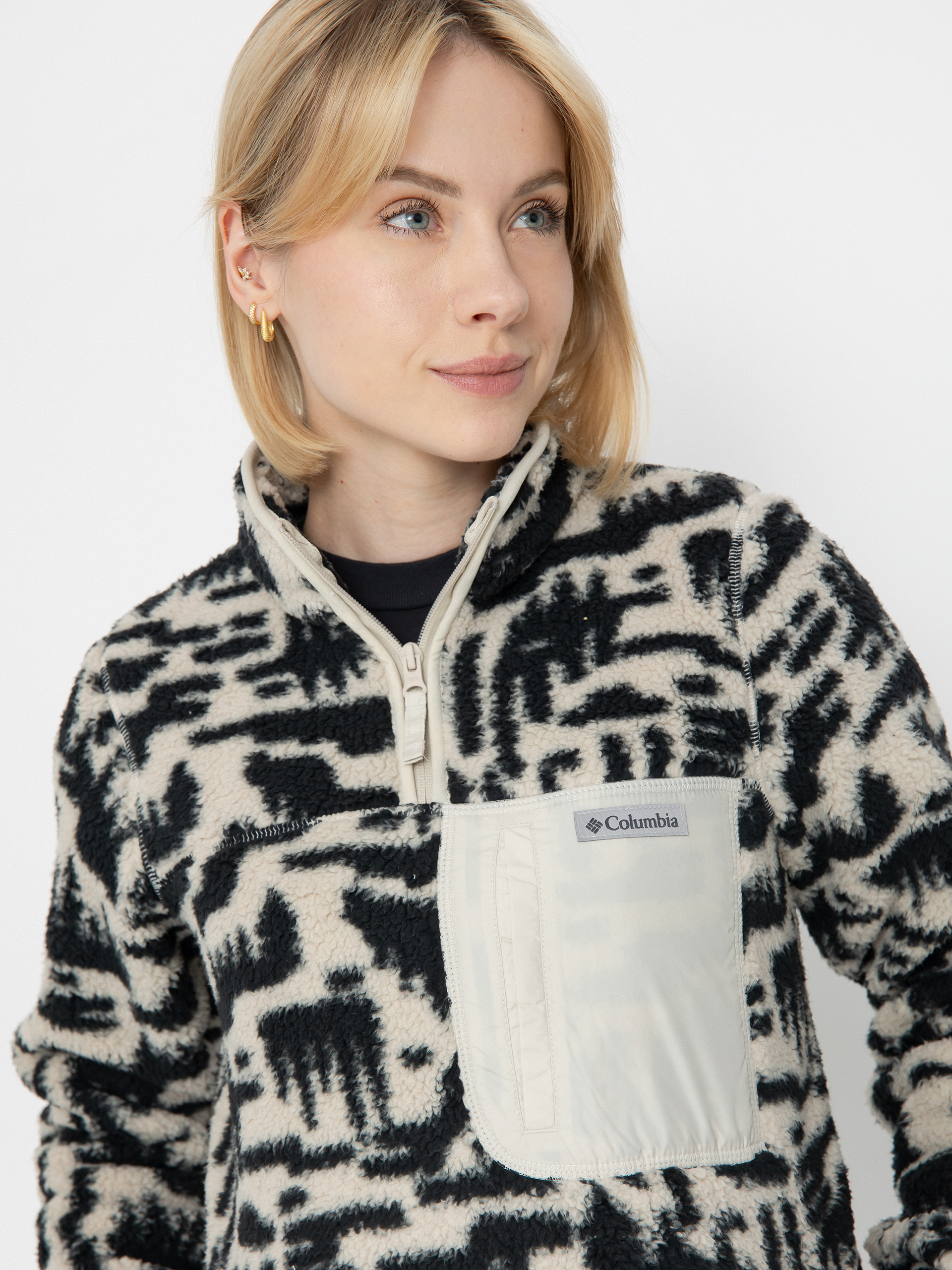 Columbia Fleece West Bend 1/4 Zip II Wmn - black (dark stone high)