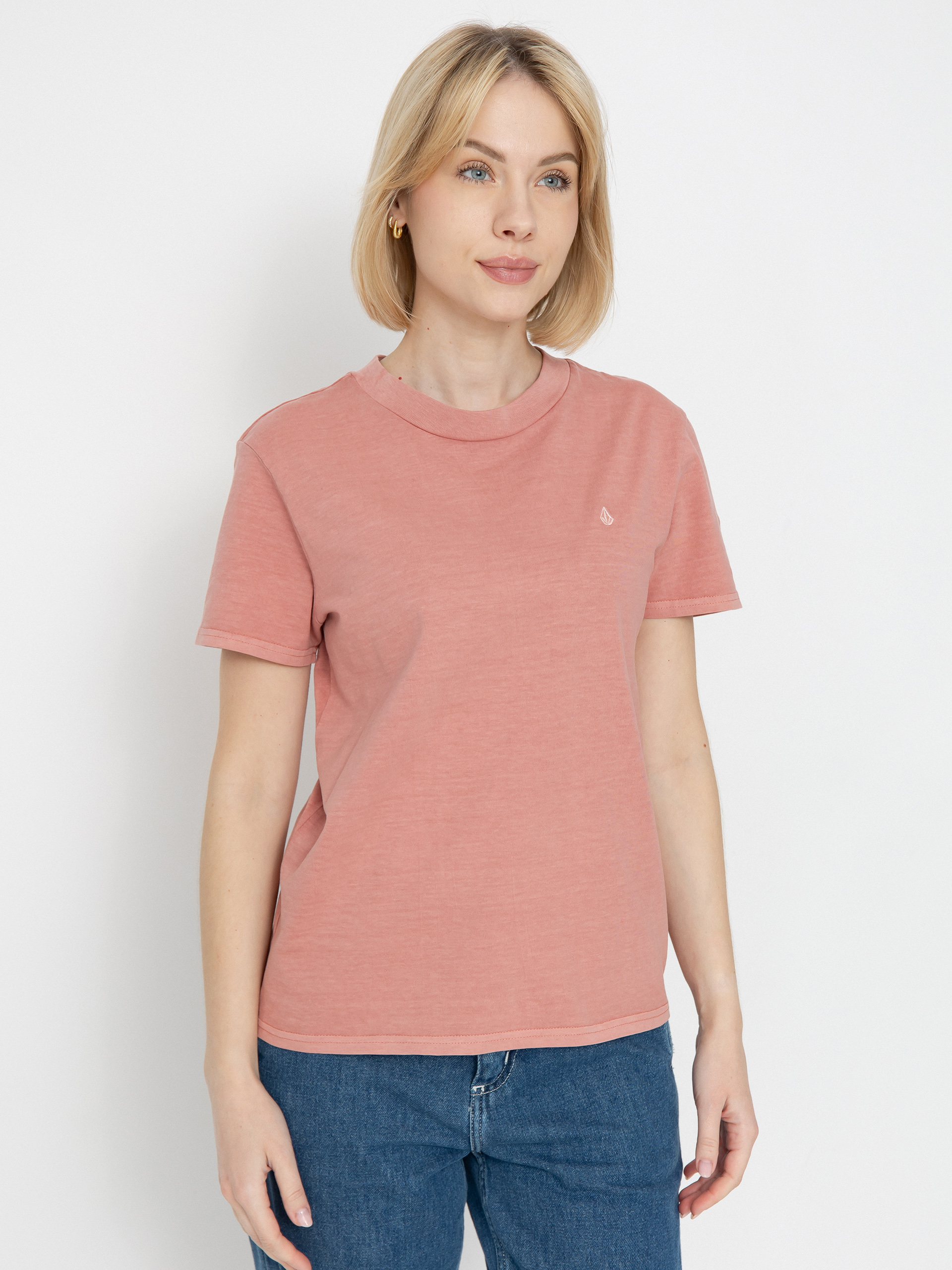 Volcom Solid Stone Emb T-shirt Wmn (mauve rose)