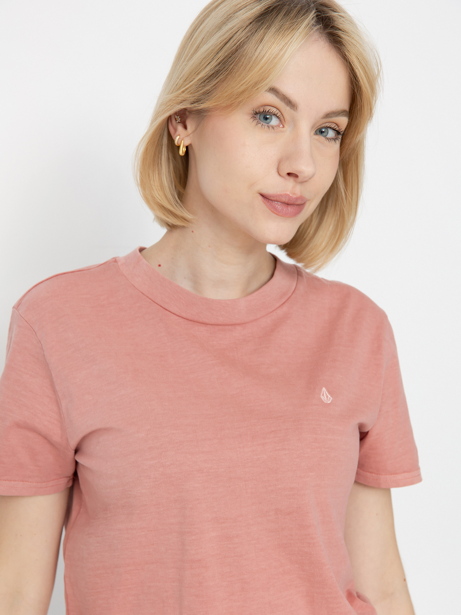 Volcom Solid Stone Emb T-shirt Wmn (mauve rose)