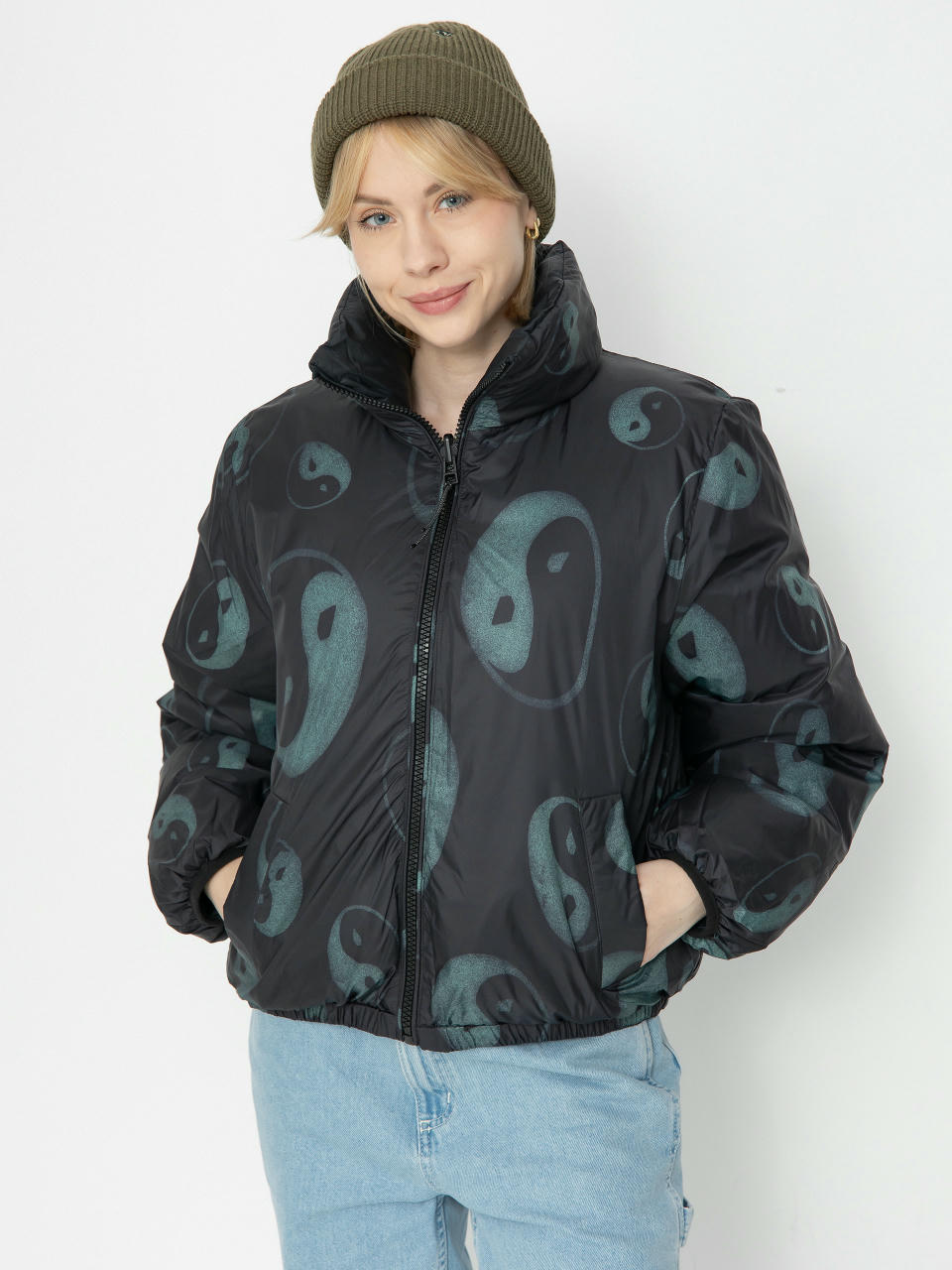 Volcom Jacke Stone Sense Reversible Puff Wmn (black)