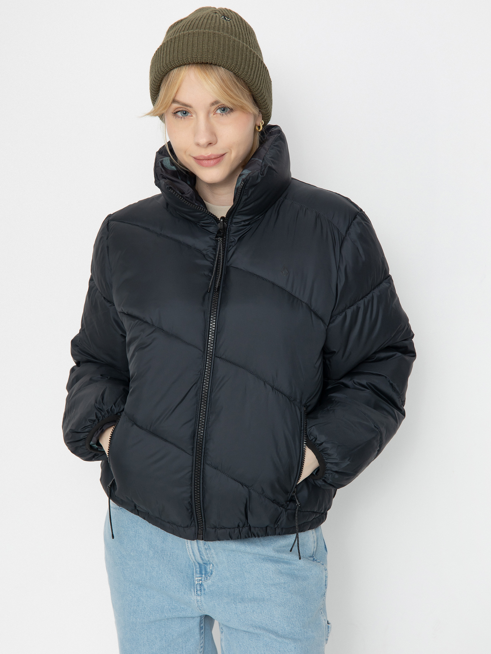 Volcom Jacket Stone Sense Reversible Puff Wmn (black)