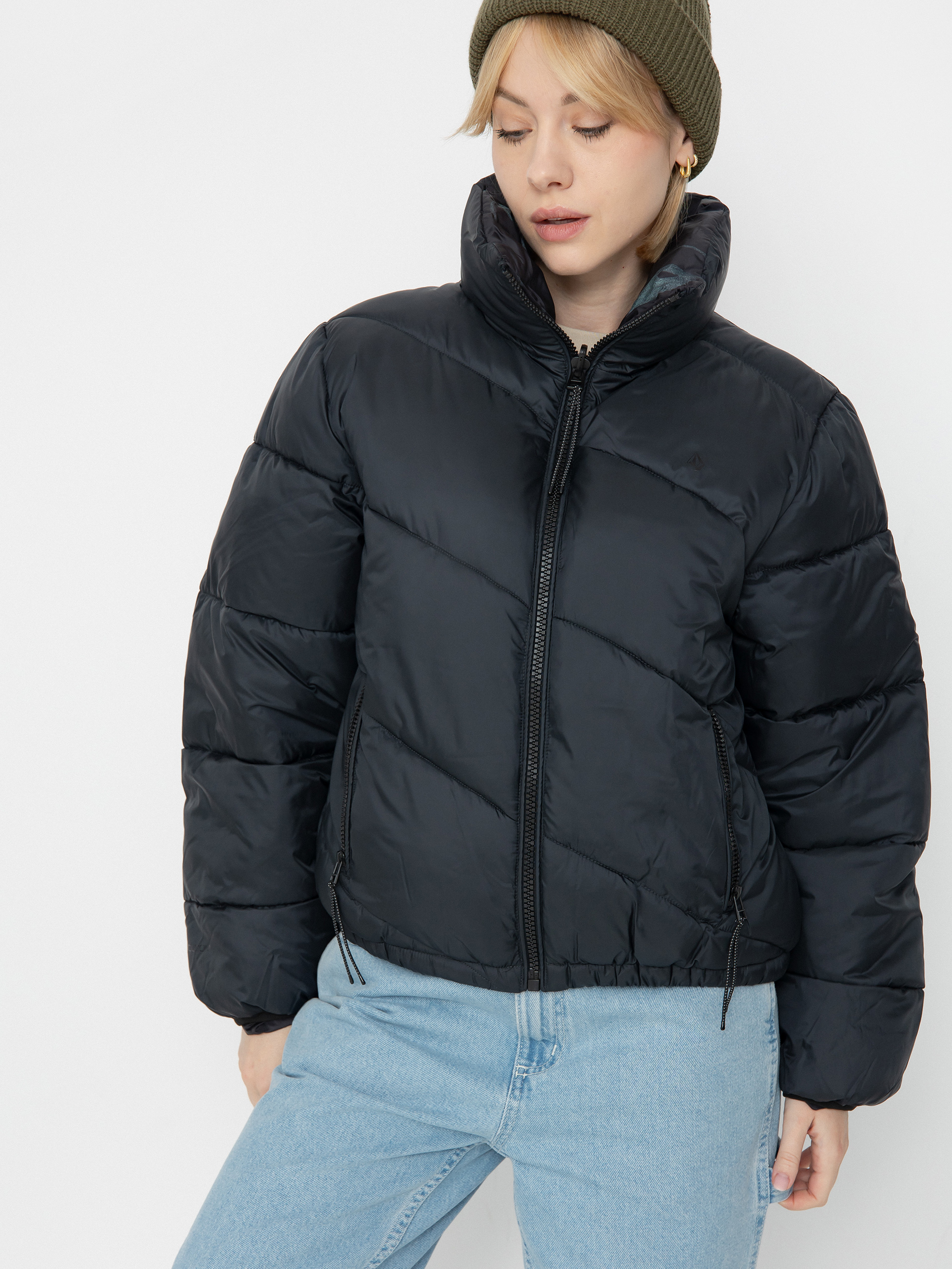 Volcom Jacke Stone Sense Reversible Puff Wmn (black)