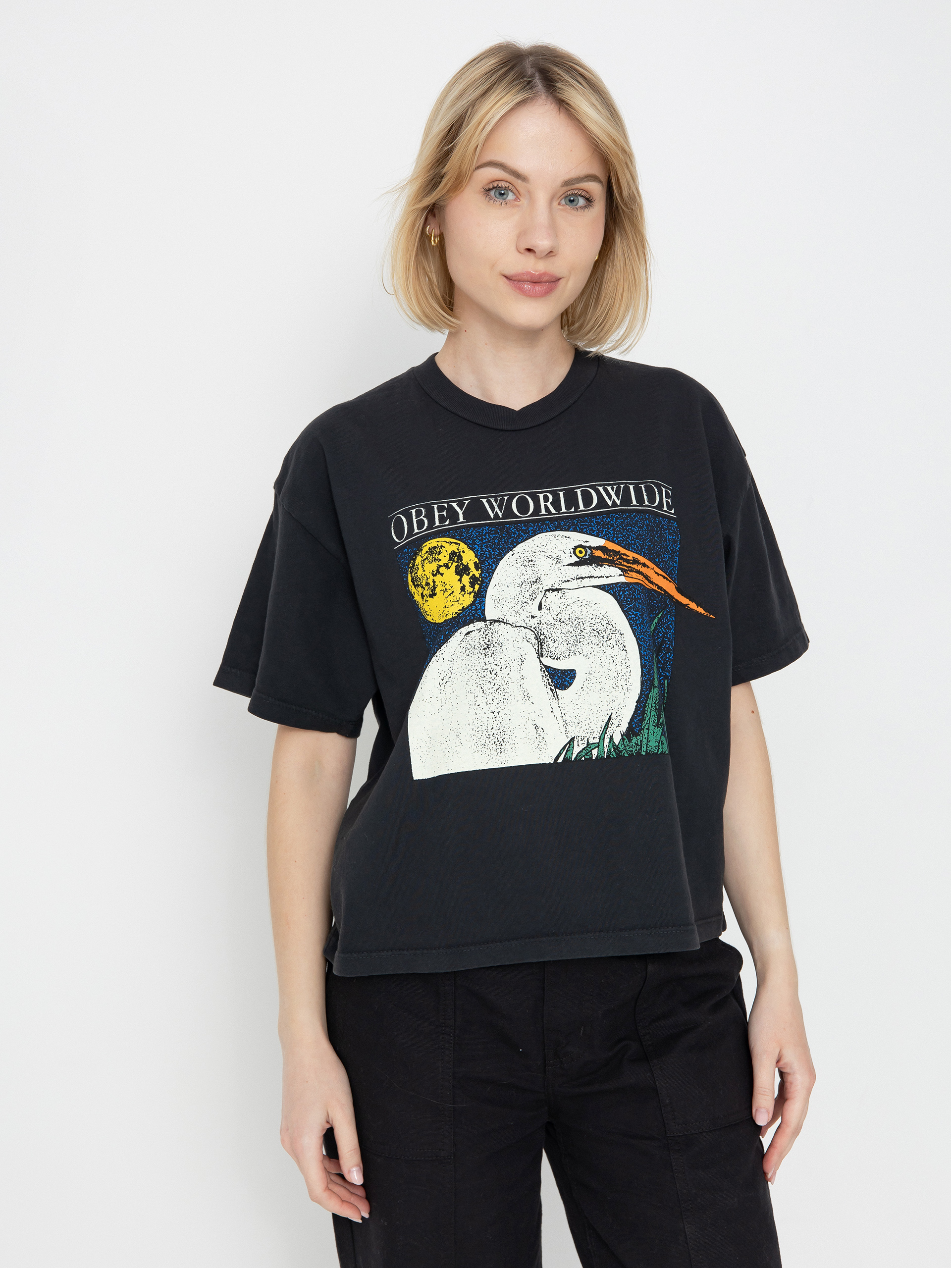 OBEY Stork Wmn T-Shirt (black)