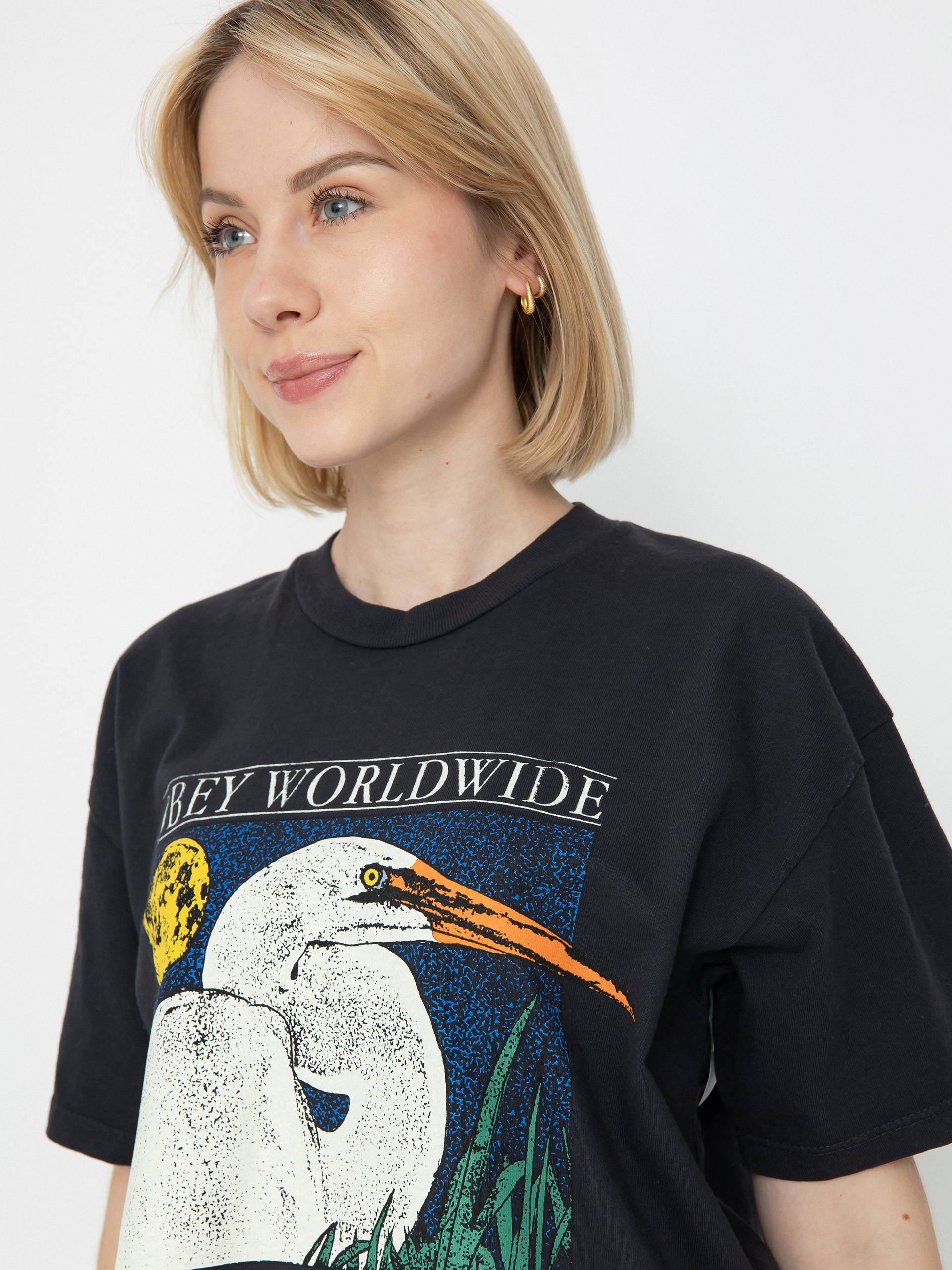 OBEY Stork Wmn T-Shirt (black)