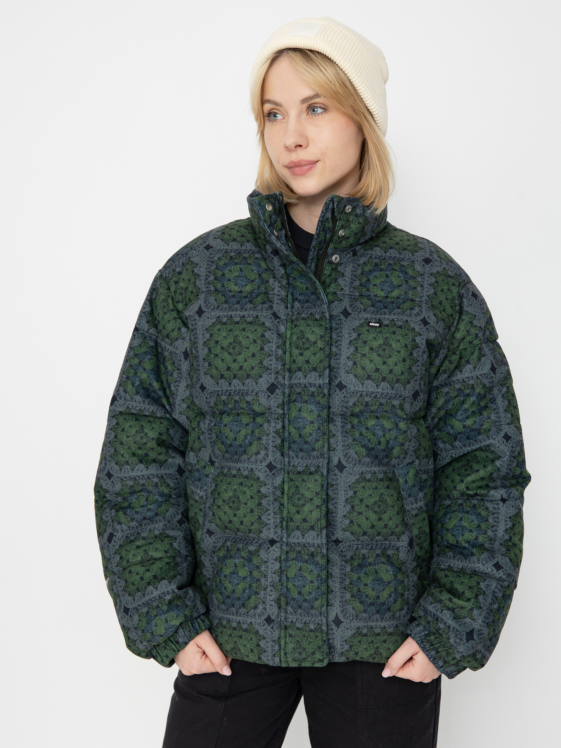 OBEY Jacket Tappi Puffer Wmn (olive multi)