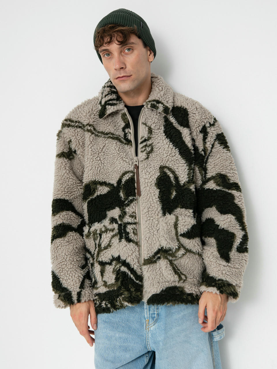 OBEY Jacke Mushroom Sherpa (silver grey multi)