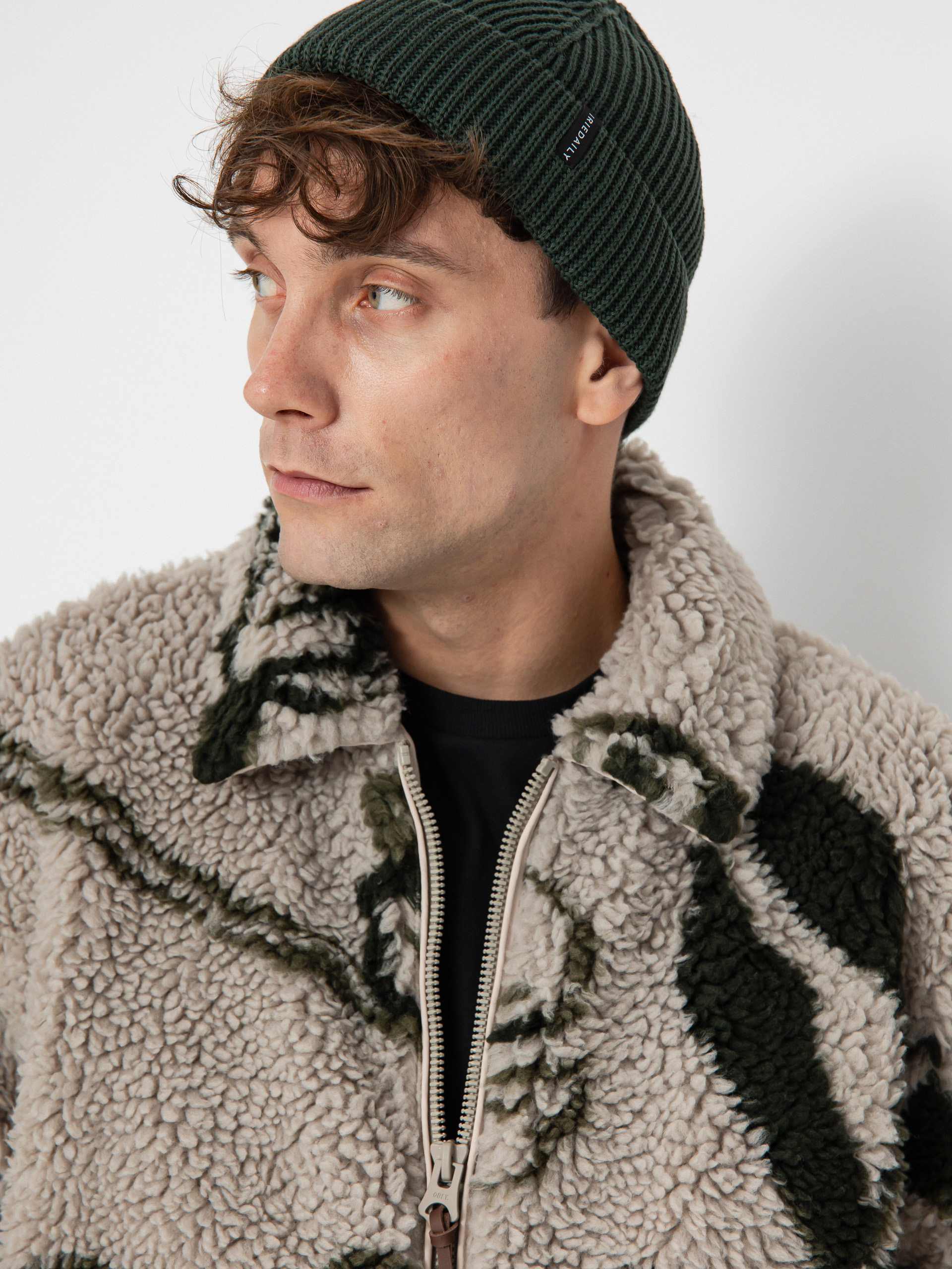 OBEY Jacket Mushroom Sherpa (silver grey multi)