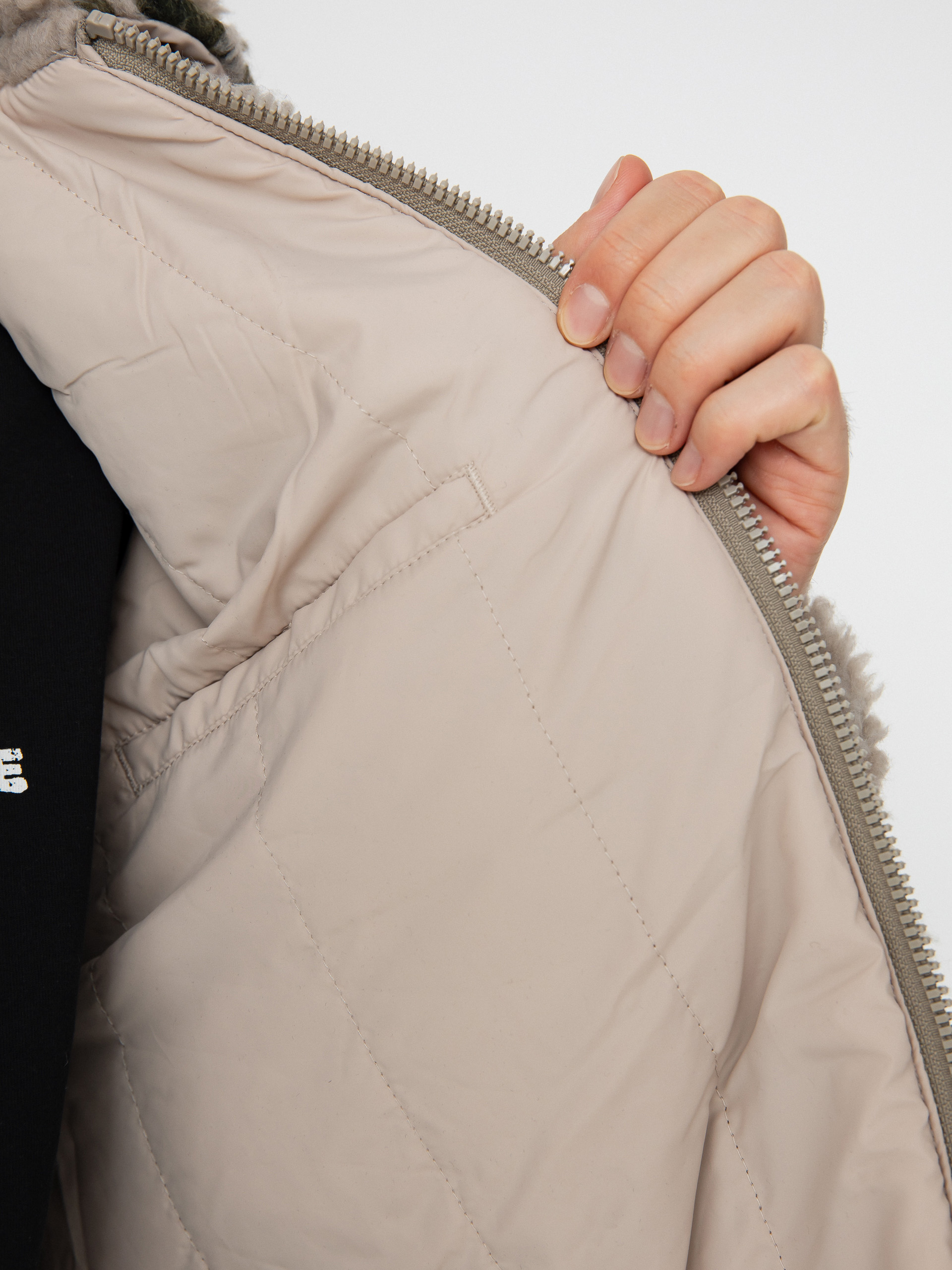 OBEY Jacket Mushroom Sherpa (silver grey multi)