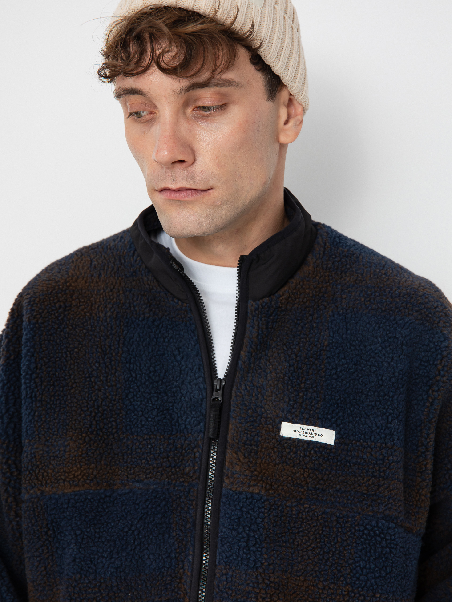 Element Jacket Classic Sherpa - blue (eclipse navy/java plaid)