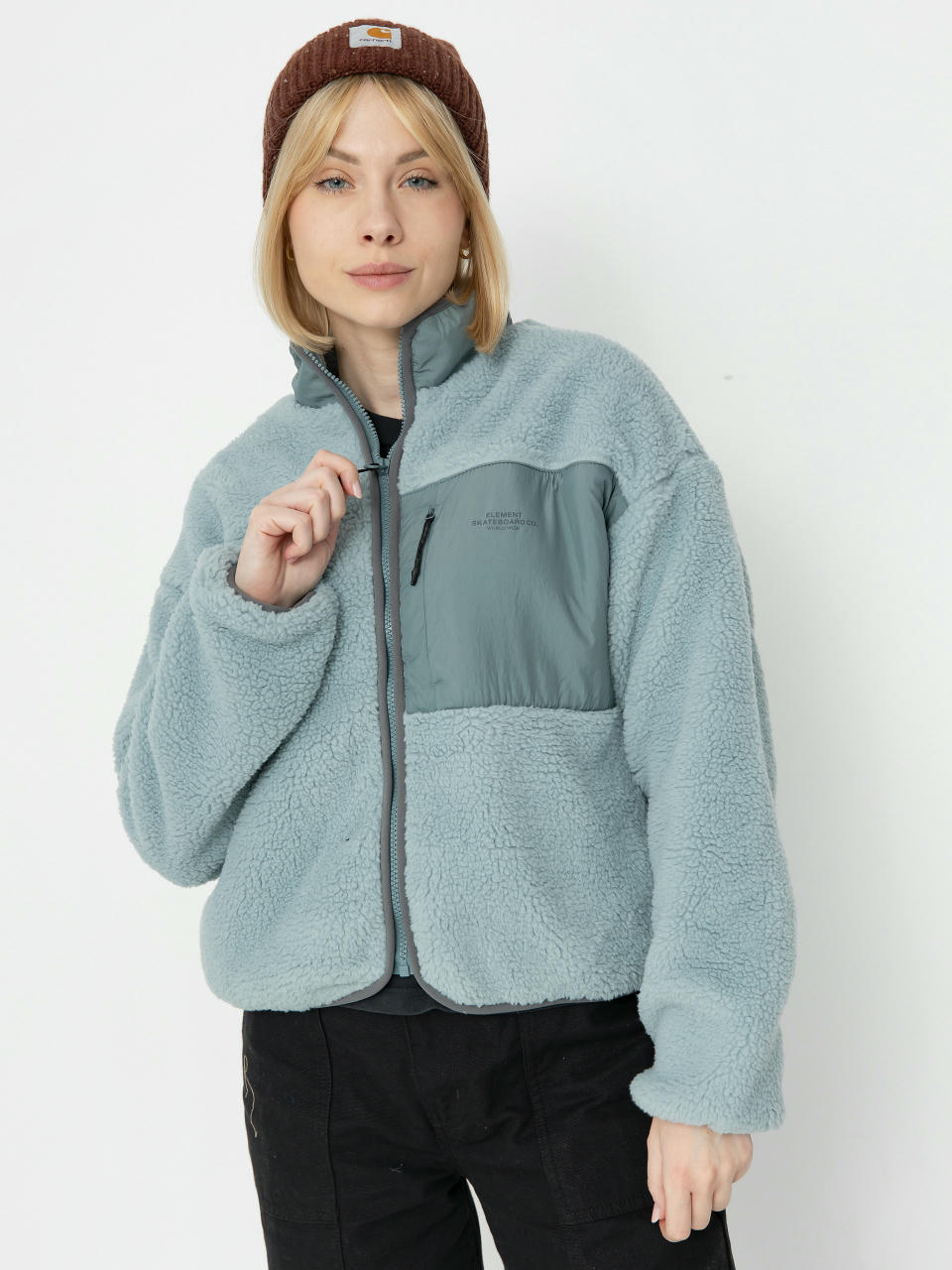 Element Jacke Oak Sherpa Wmn (ice flow)