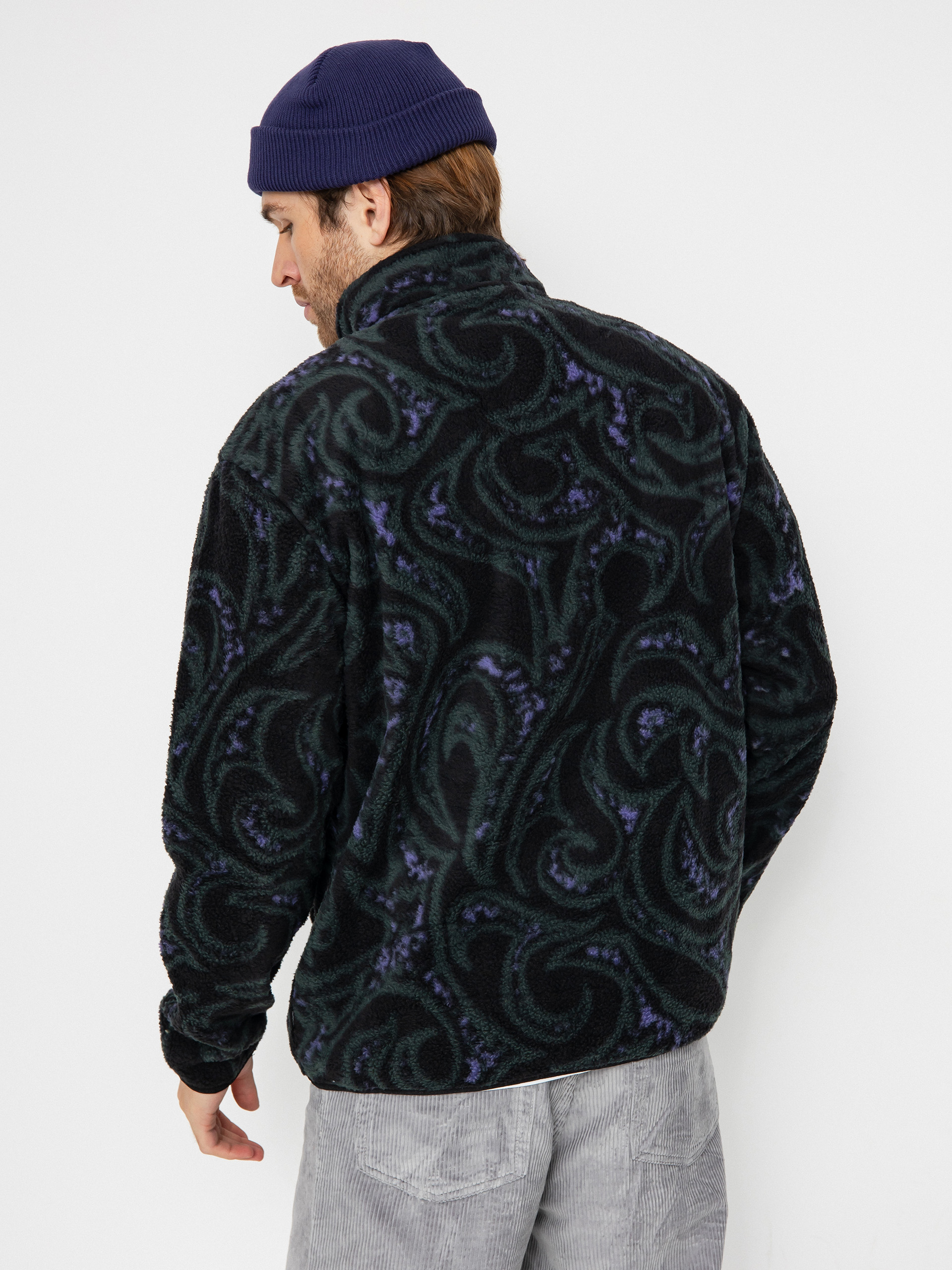 Mens Quiksilver Fleece  Mercury Sherpa (mercury sherpa- black)