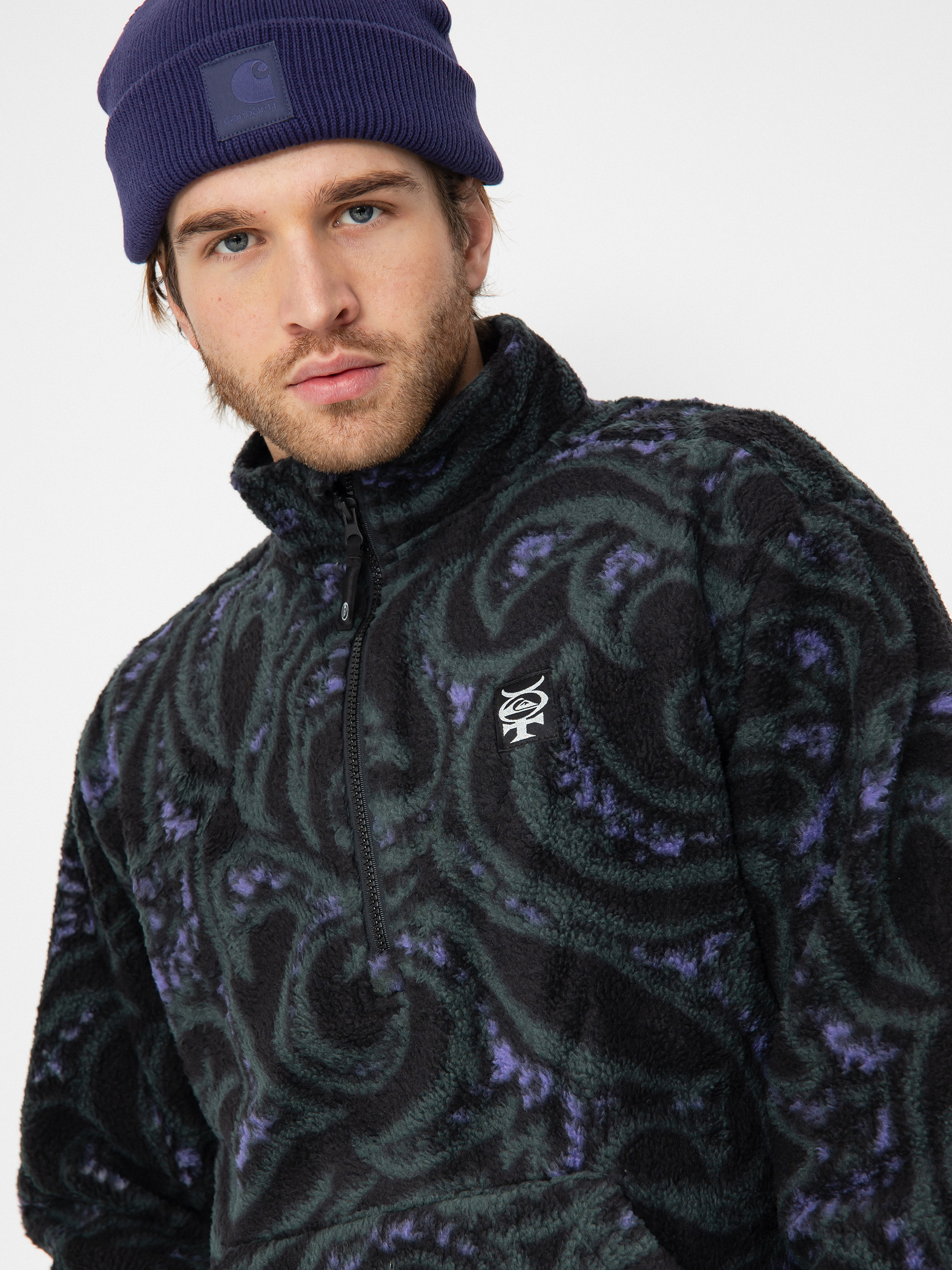 Mens Quiksilver Fleece  Mercury Sherpa (mercury sherpa- black)