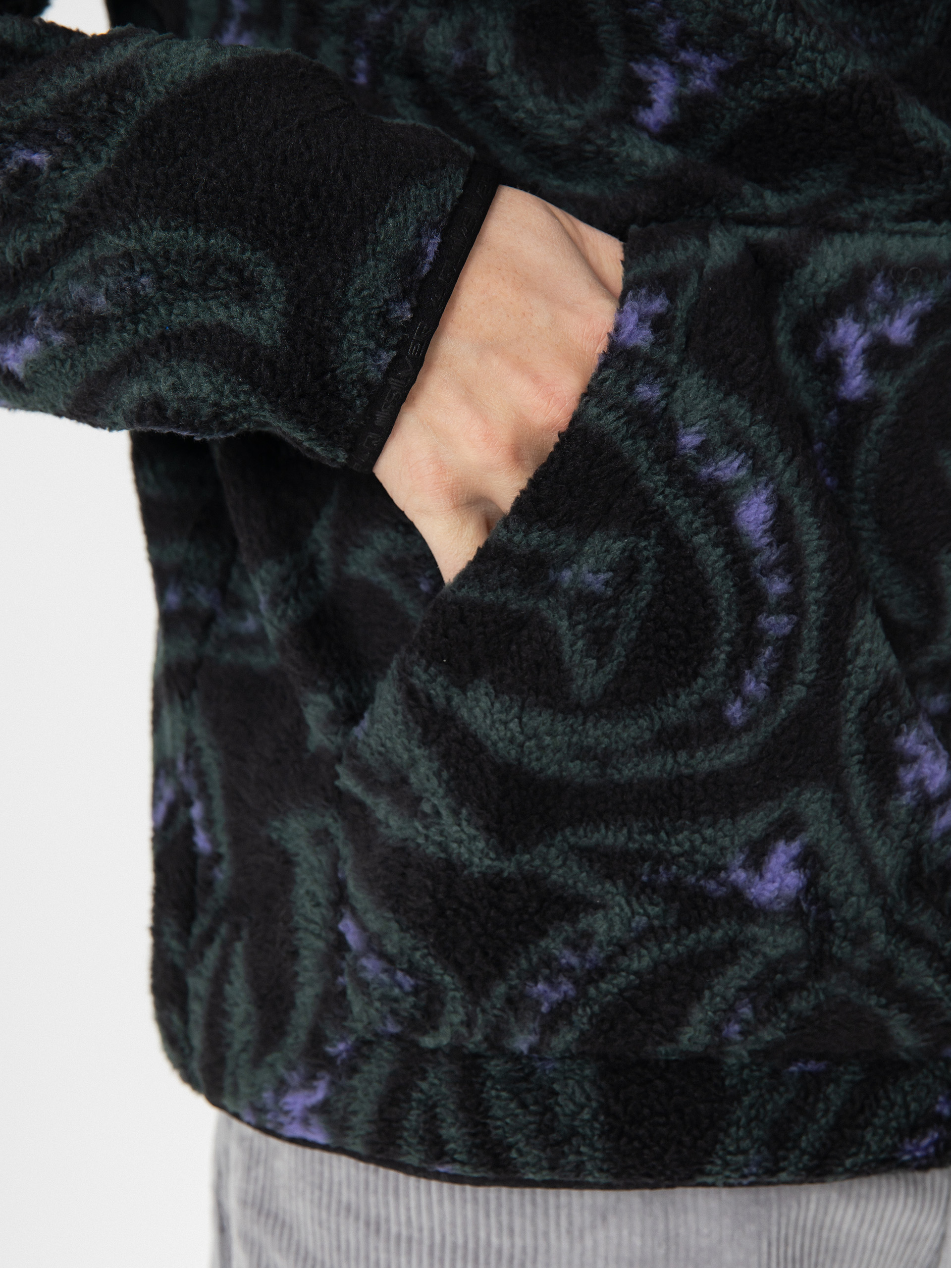 Mens Quiksilver Fleece  Mercury Sherpa (mercury sherpa- black)