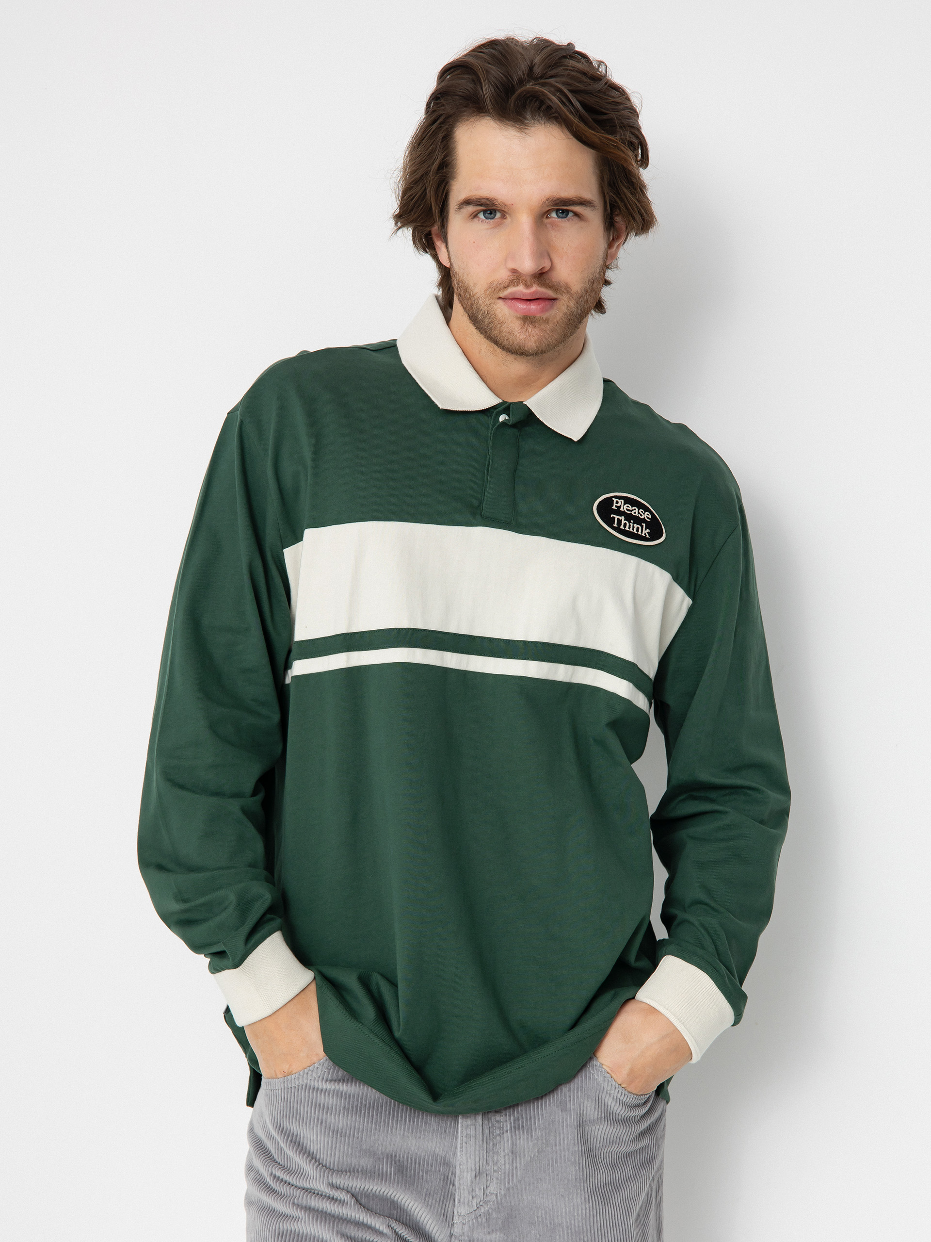 トップス Supreme stripe zip l/s polo navy L Supreme Stripe Zip L/S Polo - メルカリ