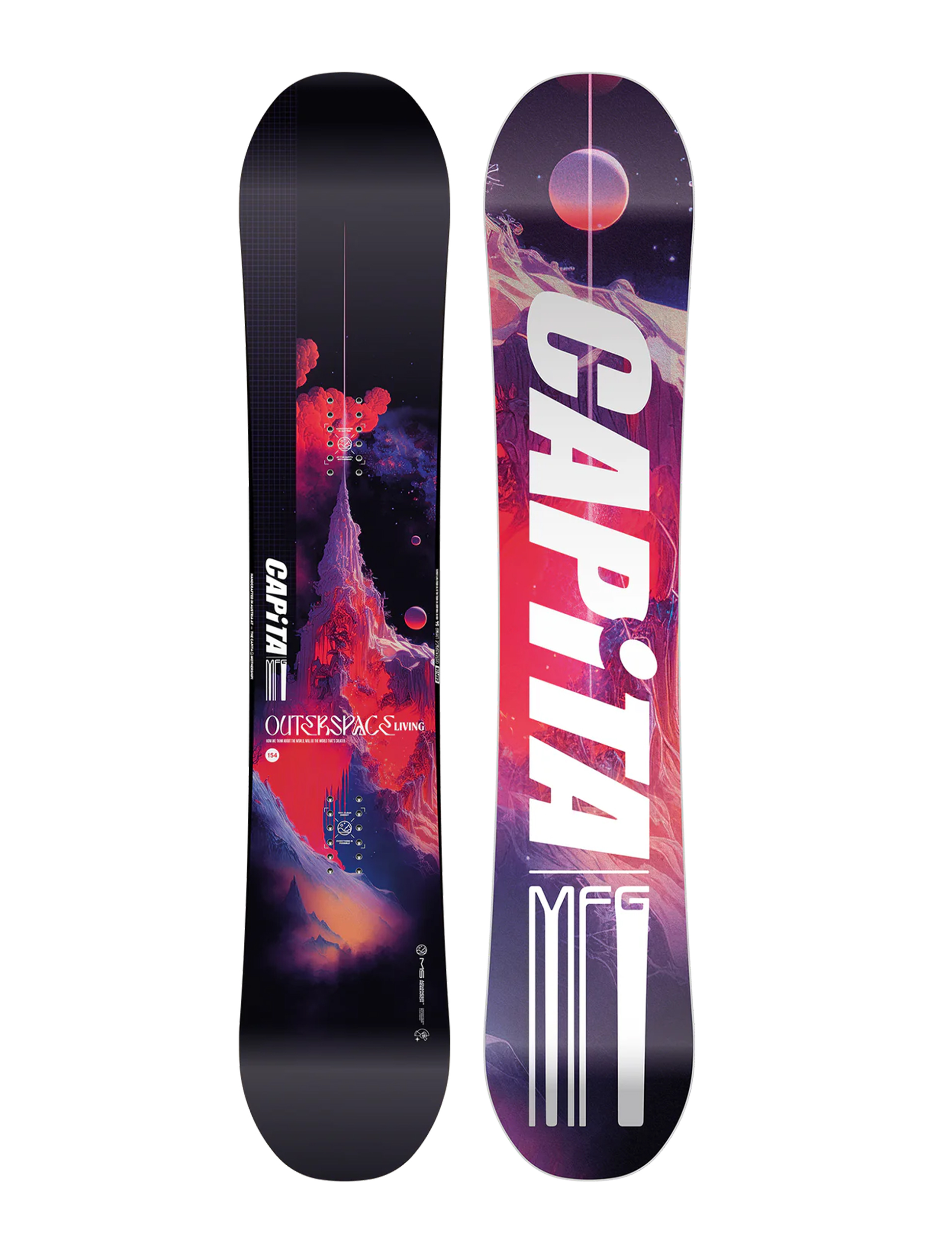 Capita Snowboard Outerspace Living - red, black, multicolor (colour 2)