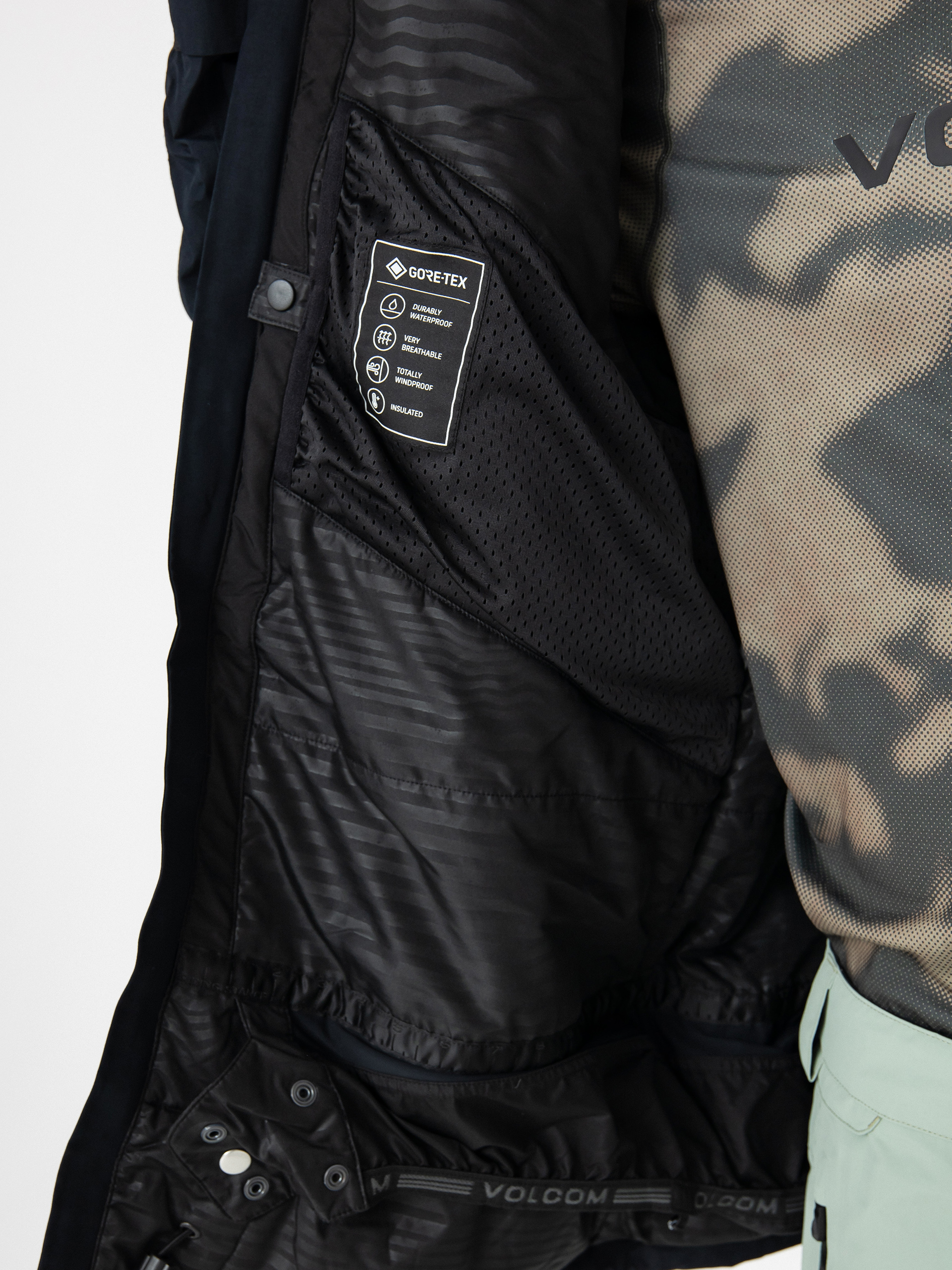 Herren Volcom Snowboard Jacke L Ins Gore Tex (black)