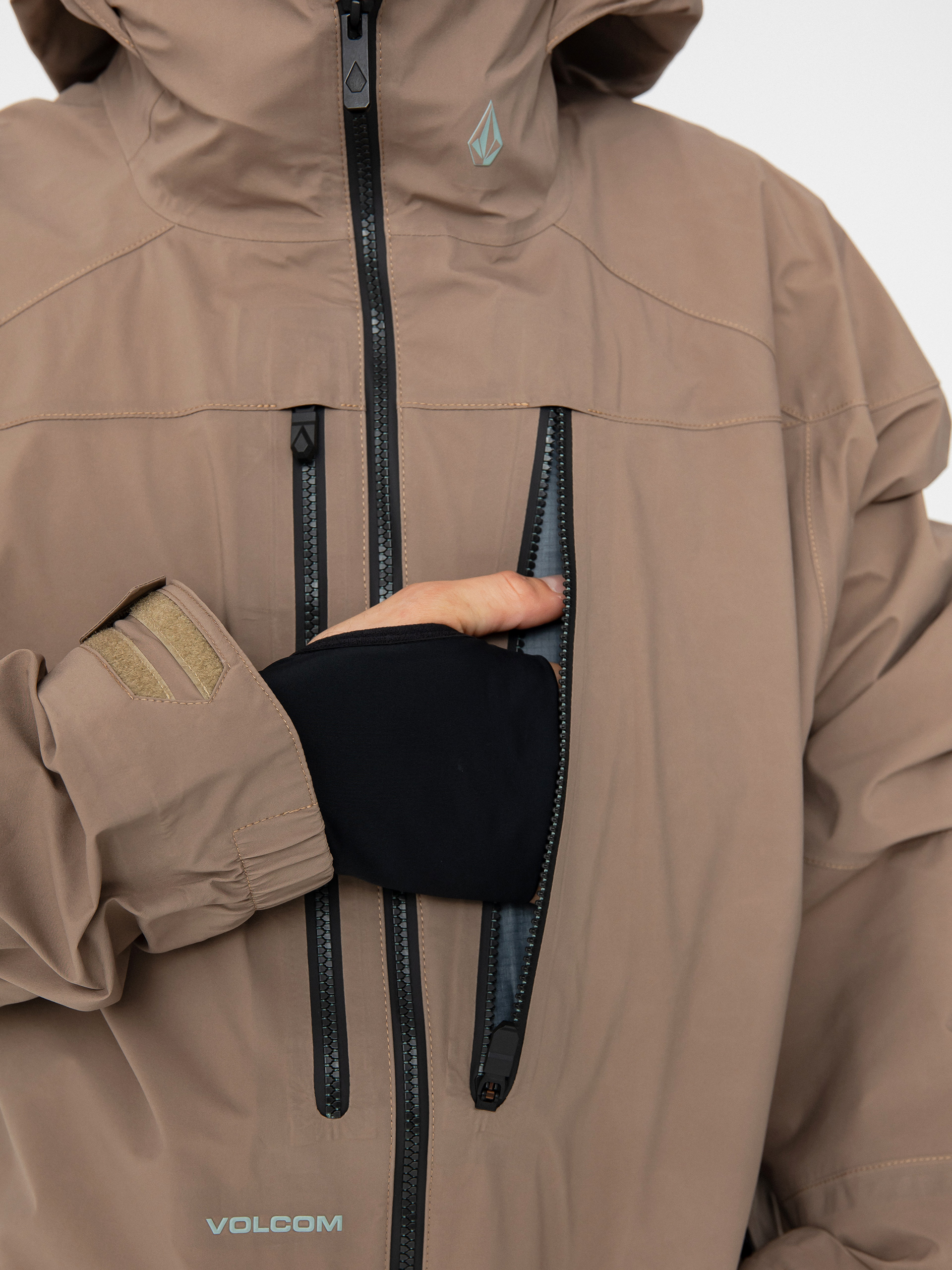 Mens Volcom Snowboard jacket Guch Stretch Gore (chestnut brown)