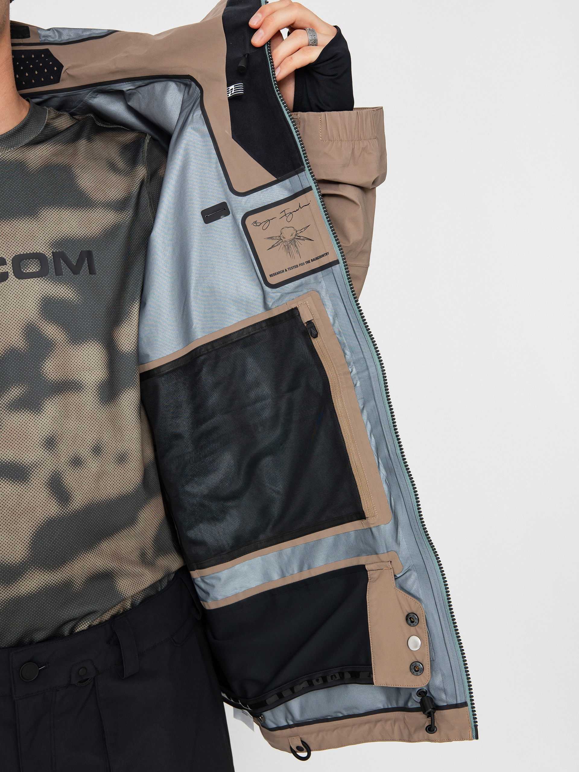 Mens Volcom Snowboard jacket Guch Stretch Gore (chestnut brown)