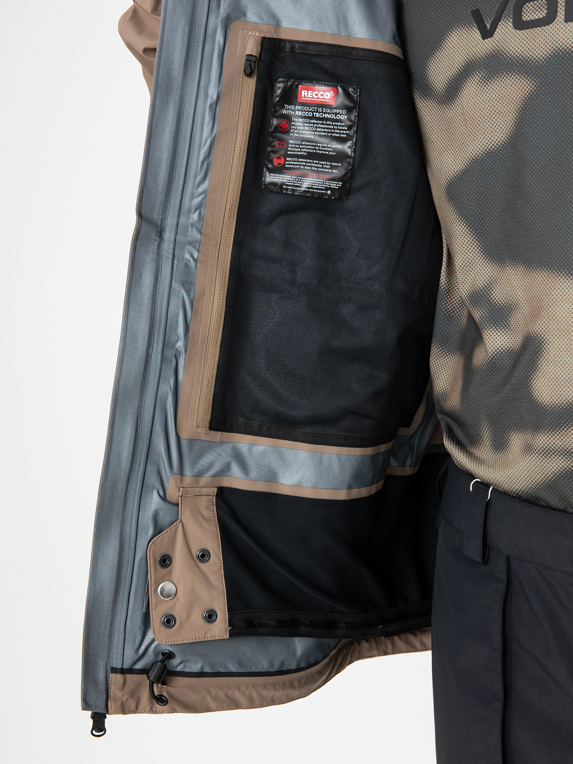 Mens Volcom Snowboard jacket Guch Stretch Gore (chestnut brown)