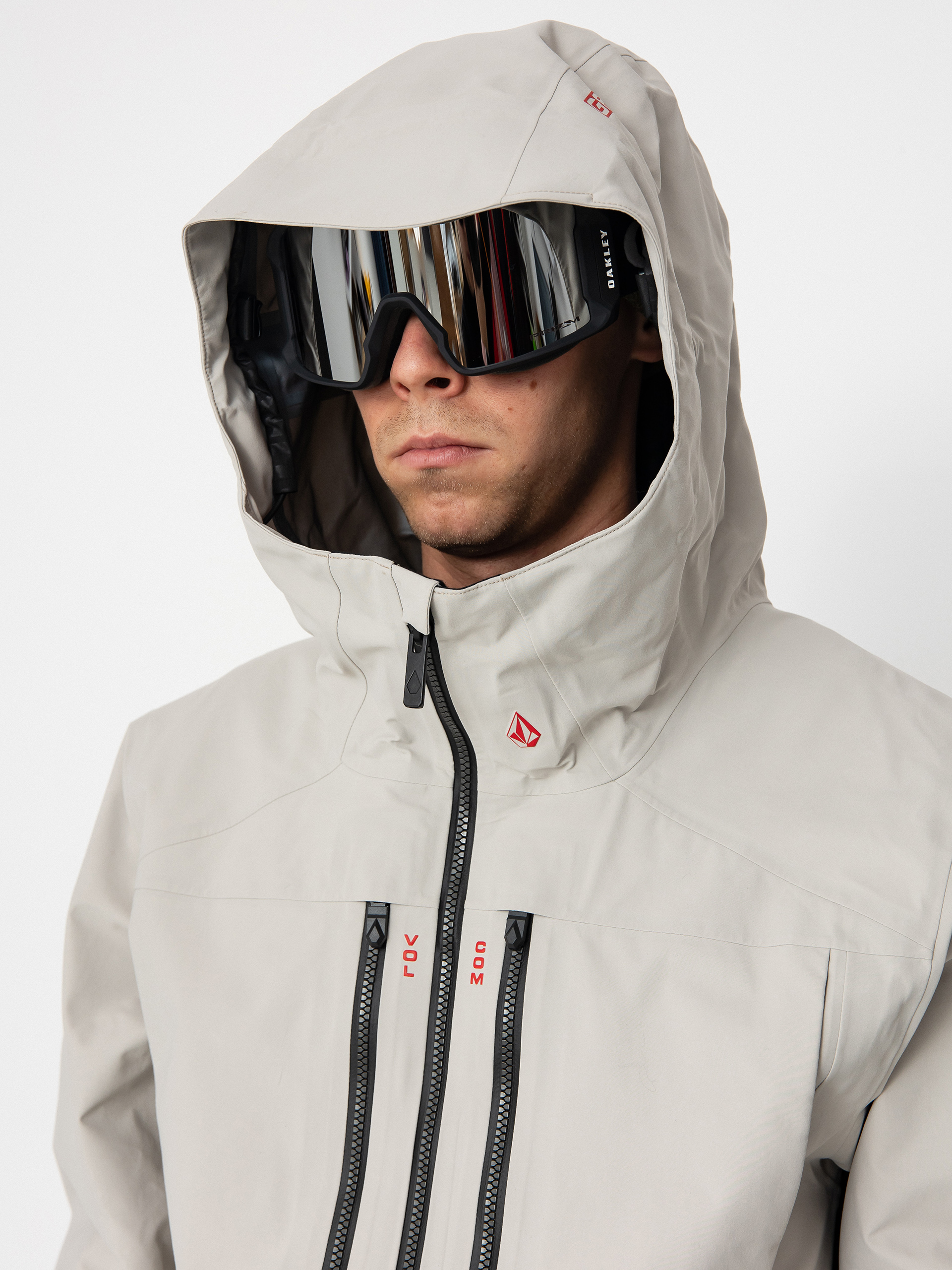 Mens Volcom Snowboard jacket Guide Gore Tex (stone)