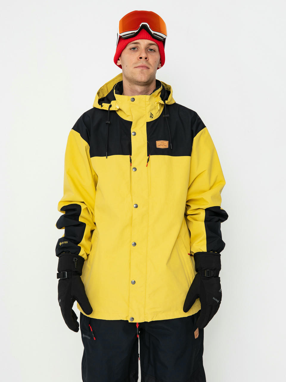 Mens Volcom Snowboard jacket Longo Gore Tex (dark yellow)