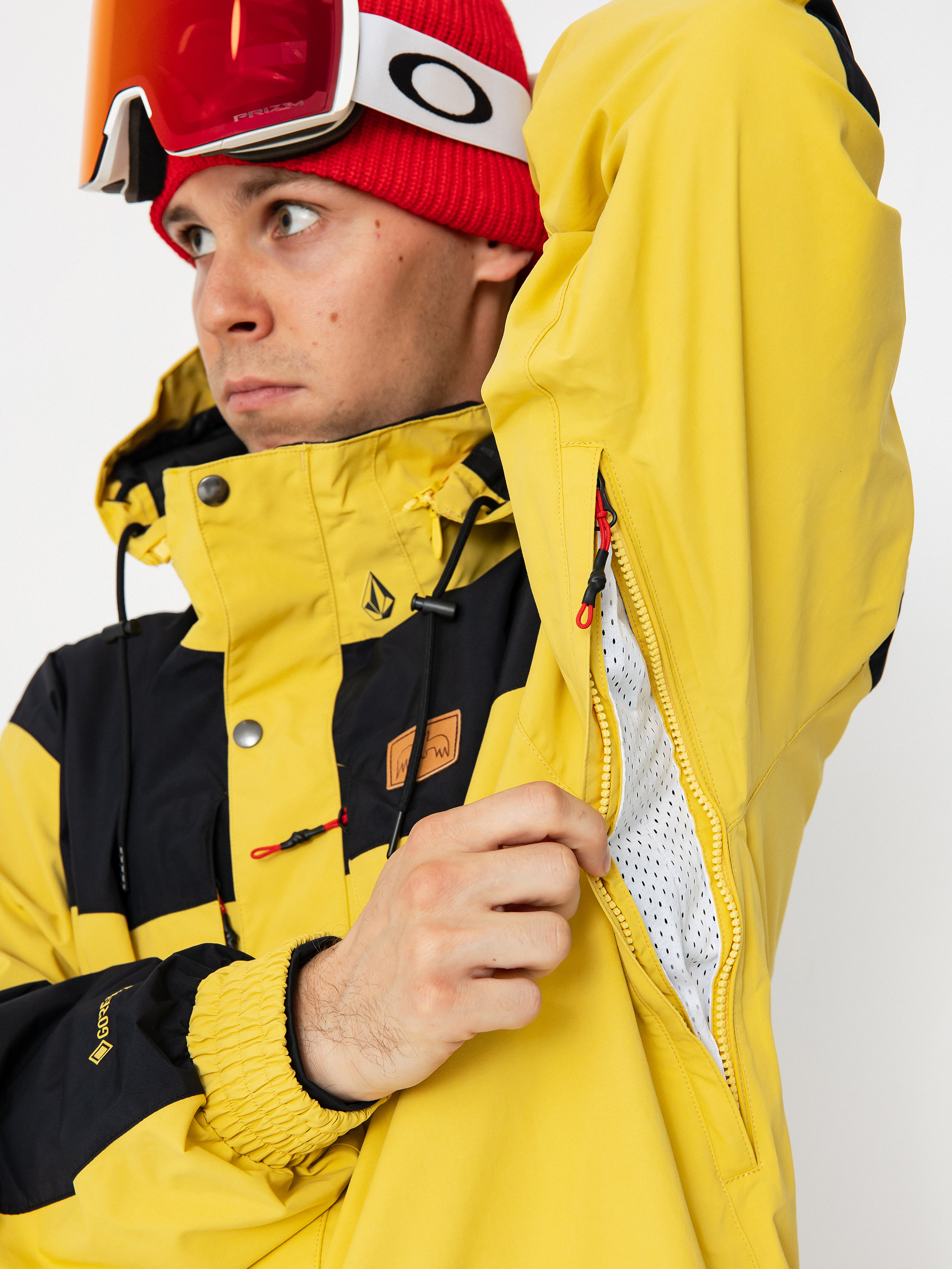 Mens Volcom Snowboard jacket Longo Gore Tex (dark yellow)