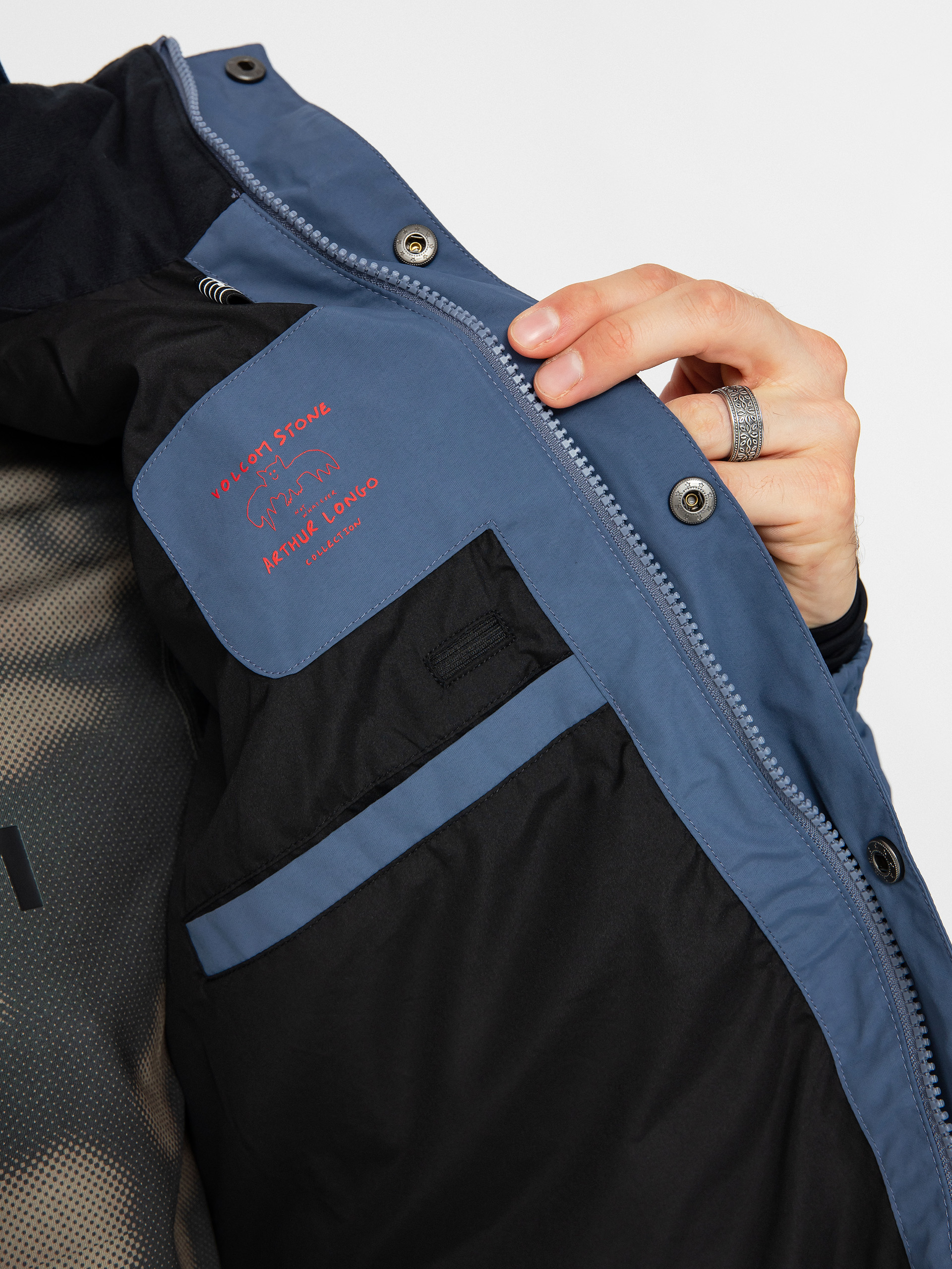 Mens Volcom Snowboard jacket Longo Gore Tex (indigo)