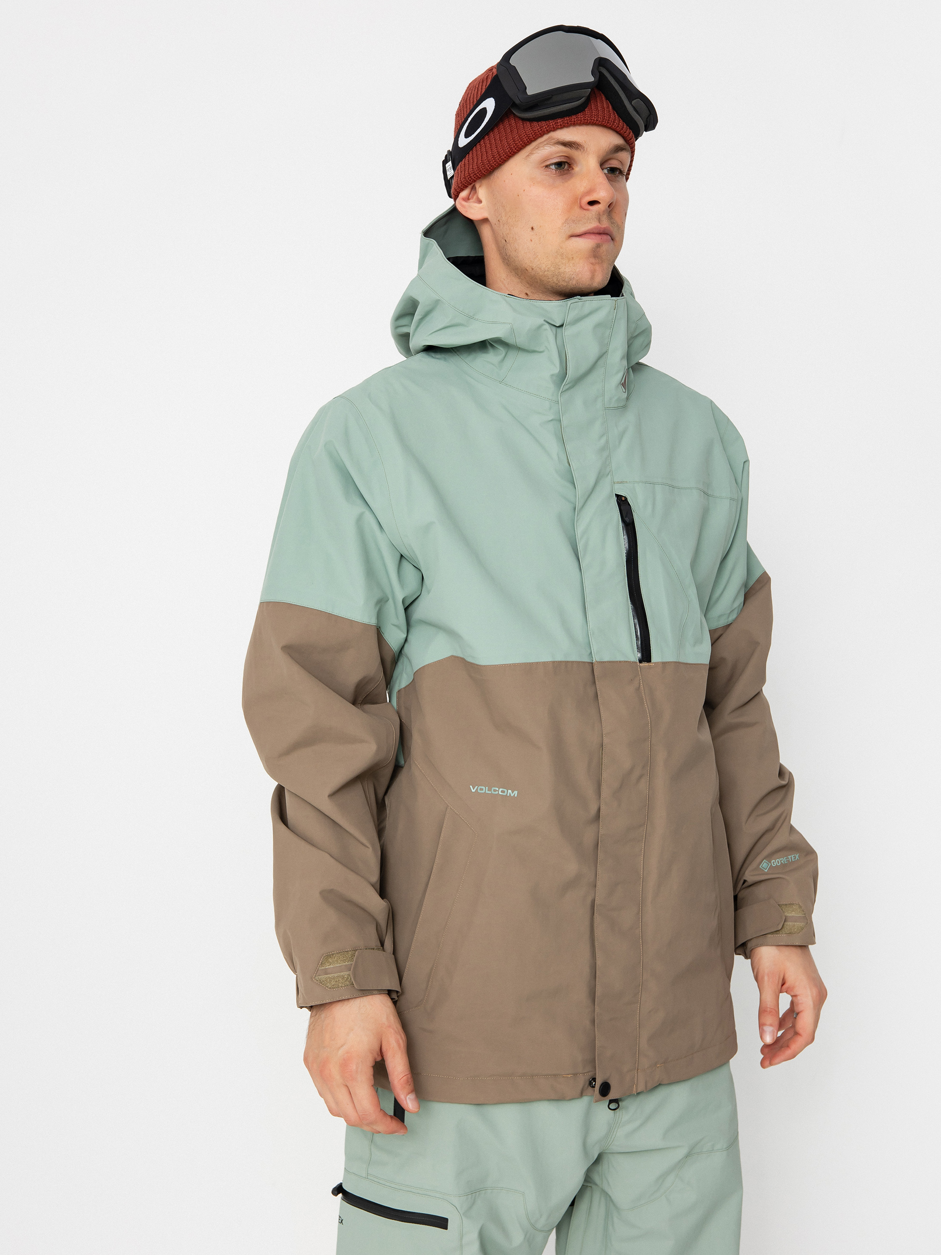 Herren Volcom Snowboard Jacke L Gore Tex (agave)