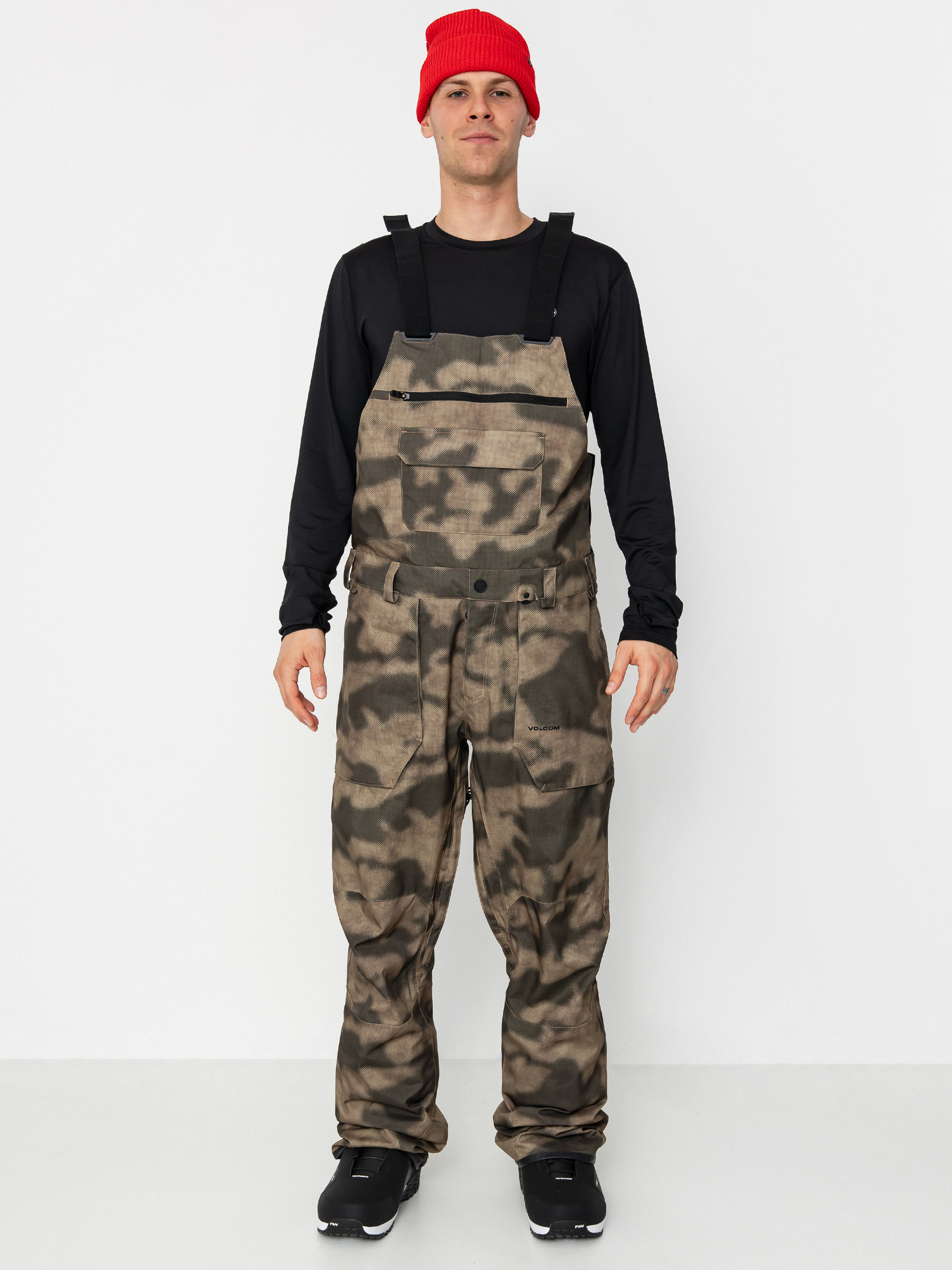 Volcom Barkley Ins Bib Overall JR Snowboard pants - camo