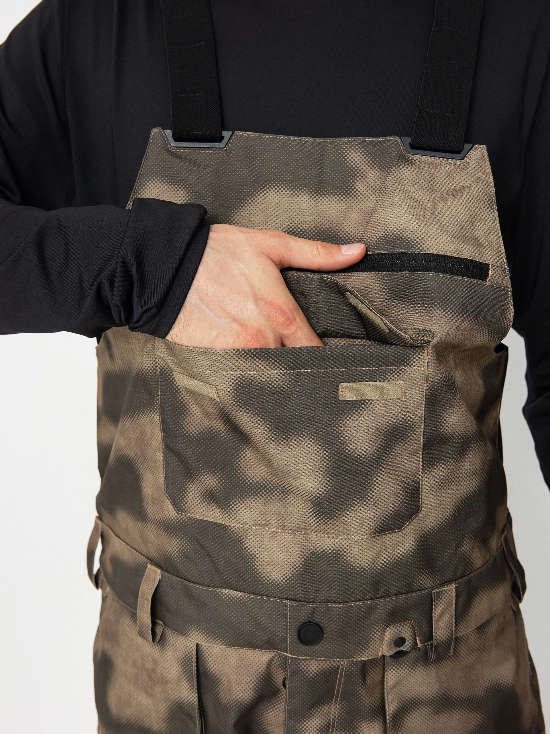 Herren Volcom Snowboard Hose Roan Bib Overall (camouflage)