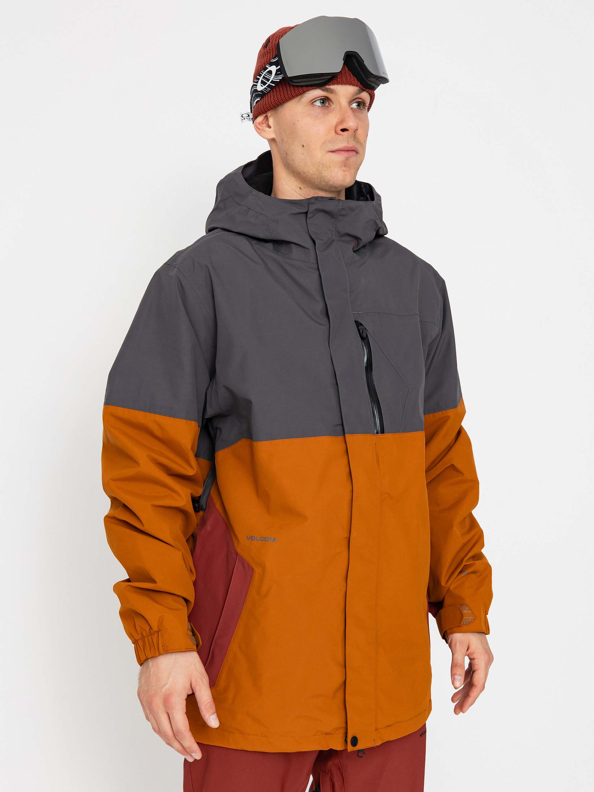 Herren Volcom Snowboard Jacke L Gore Tex (caramel)