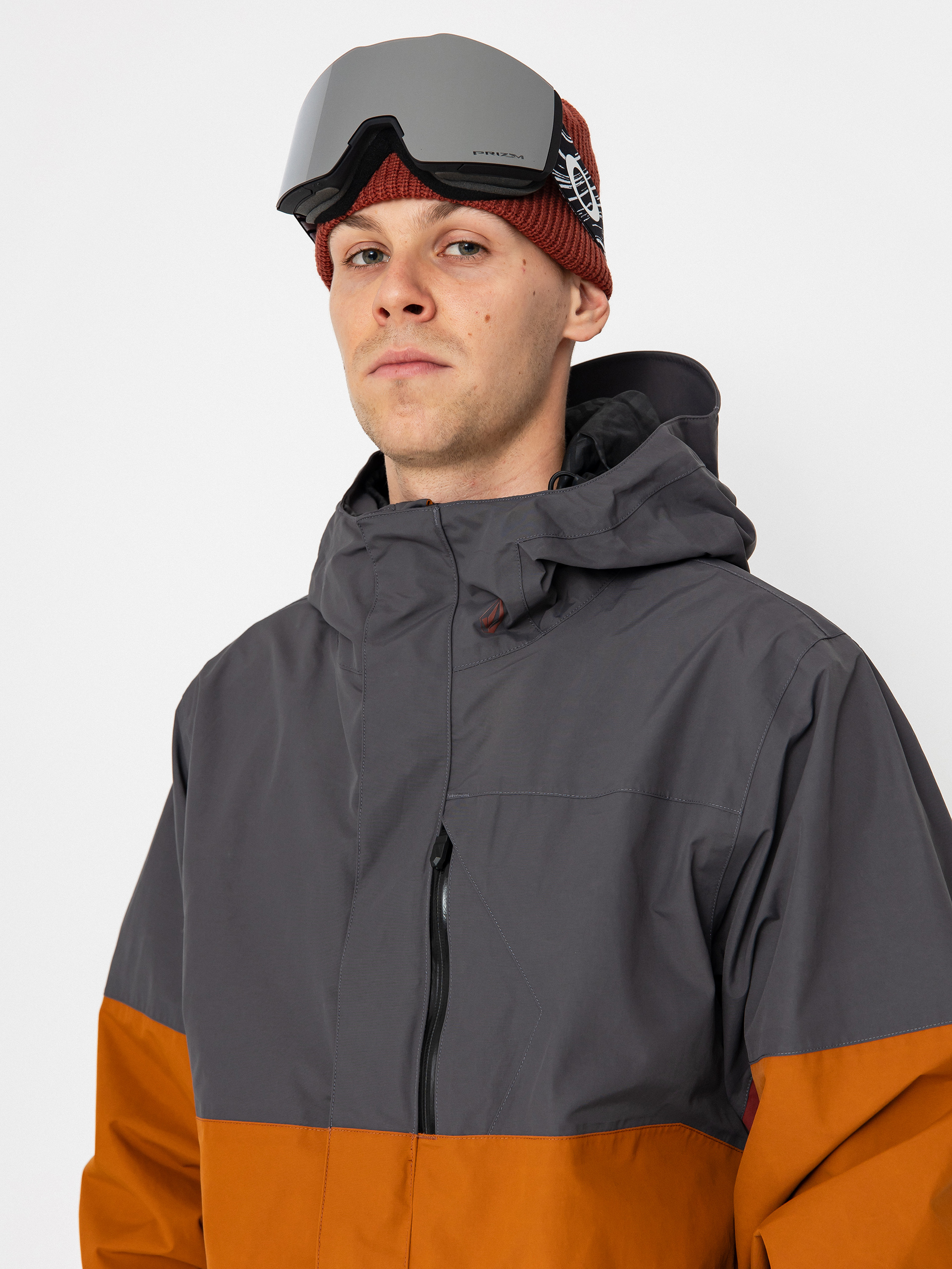 Herren Volcom Snowboard Jacke L Gore Tex (caramel)