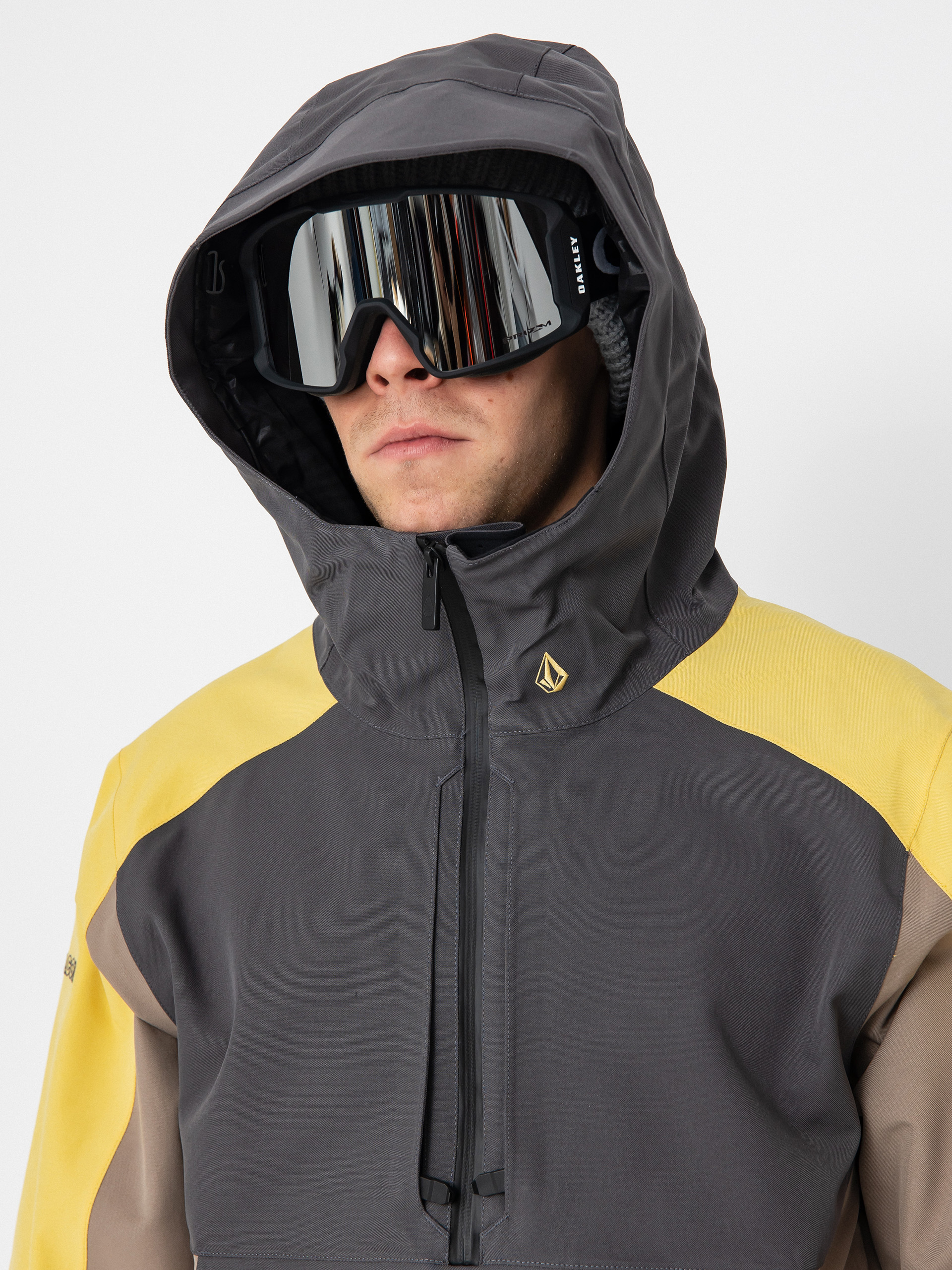 Mens Volcom Snowboard jacket Brighton Pullover (chestnut brown)