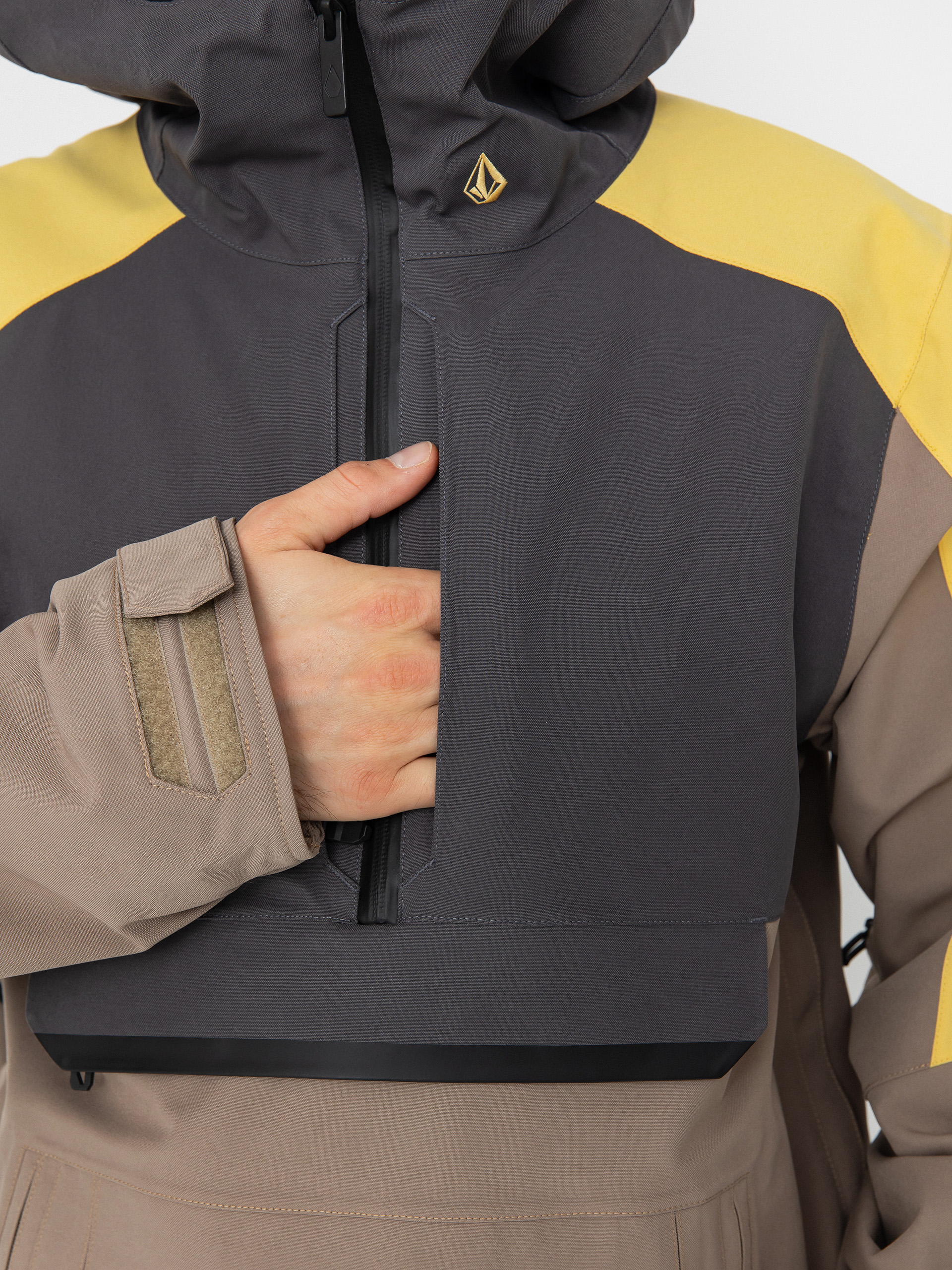 Herren Volcom Snowboard Jacke Brighton Pullover (chestnut brown)