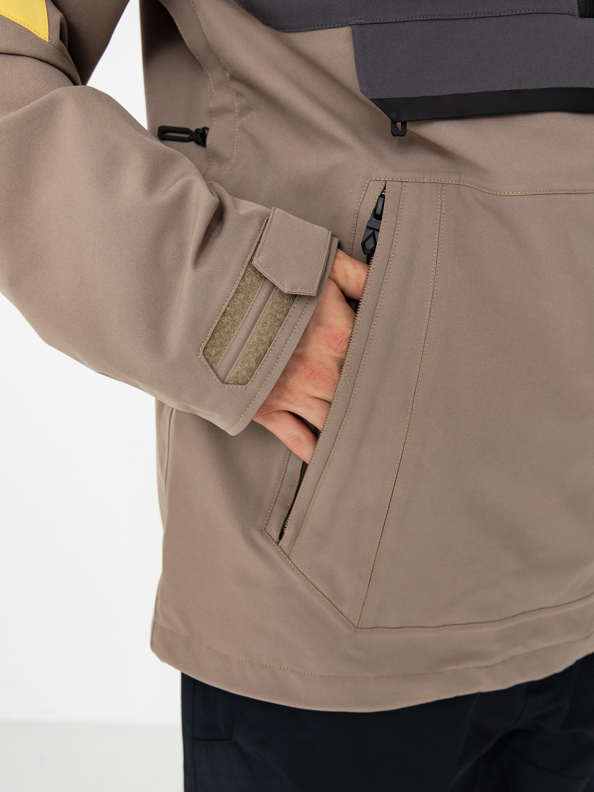 Herren Volcom Snowboard Jacke Brighton Pullover (chestnut brown)