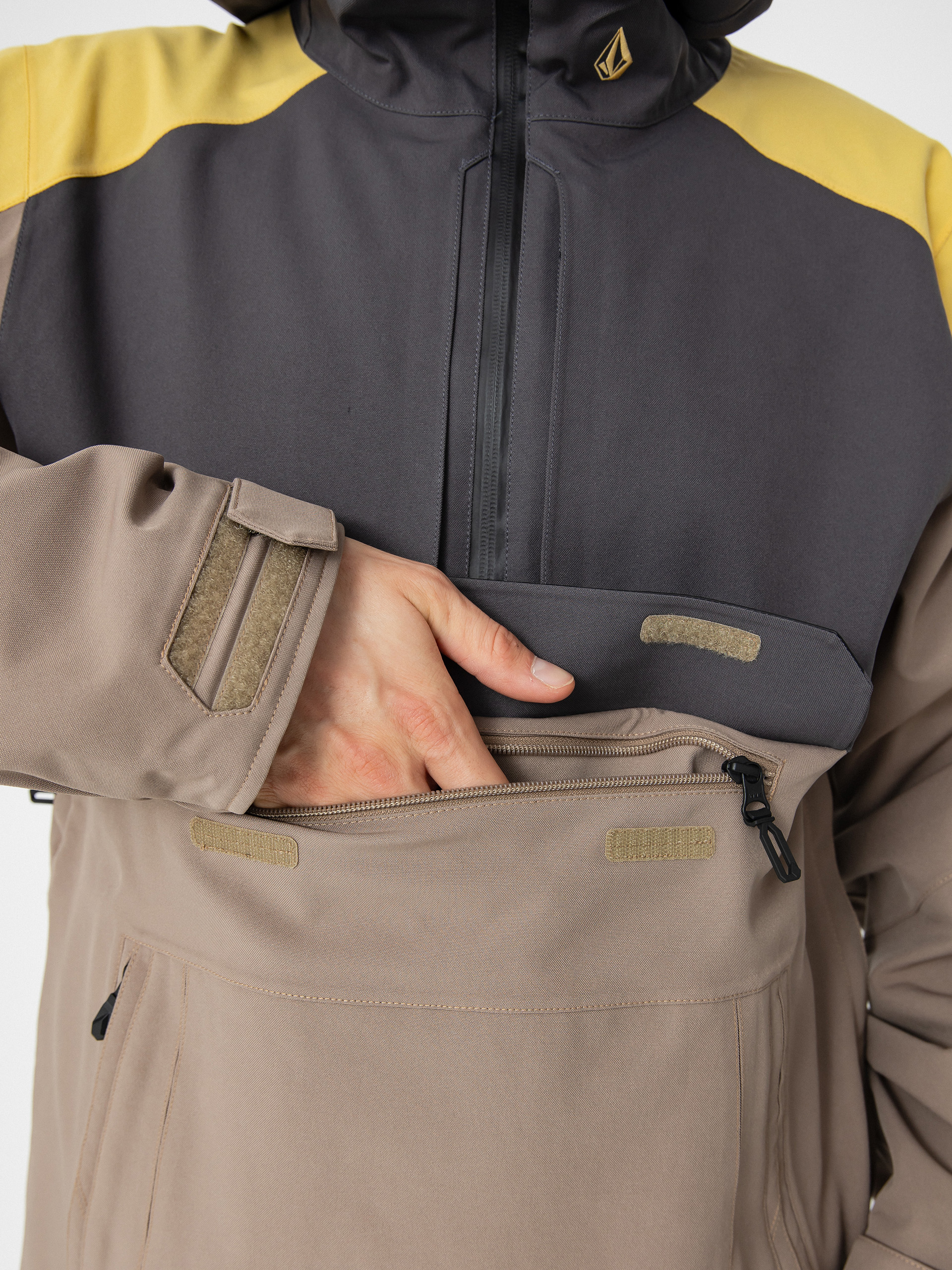 Herren Volcom Snowboard Jacke Brighton Pullover (chestnut brown)