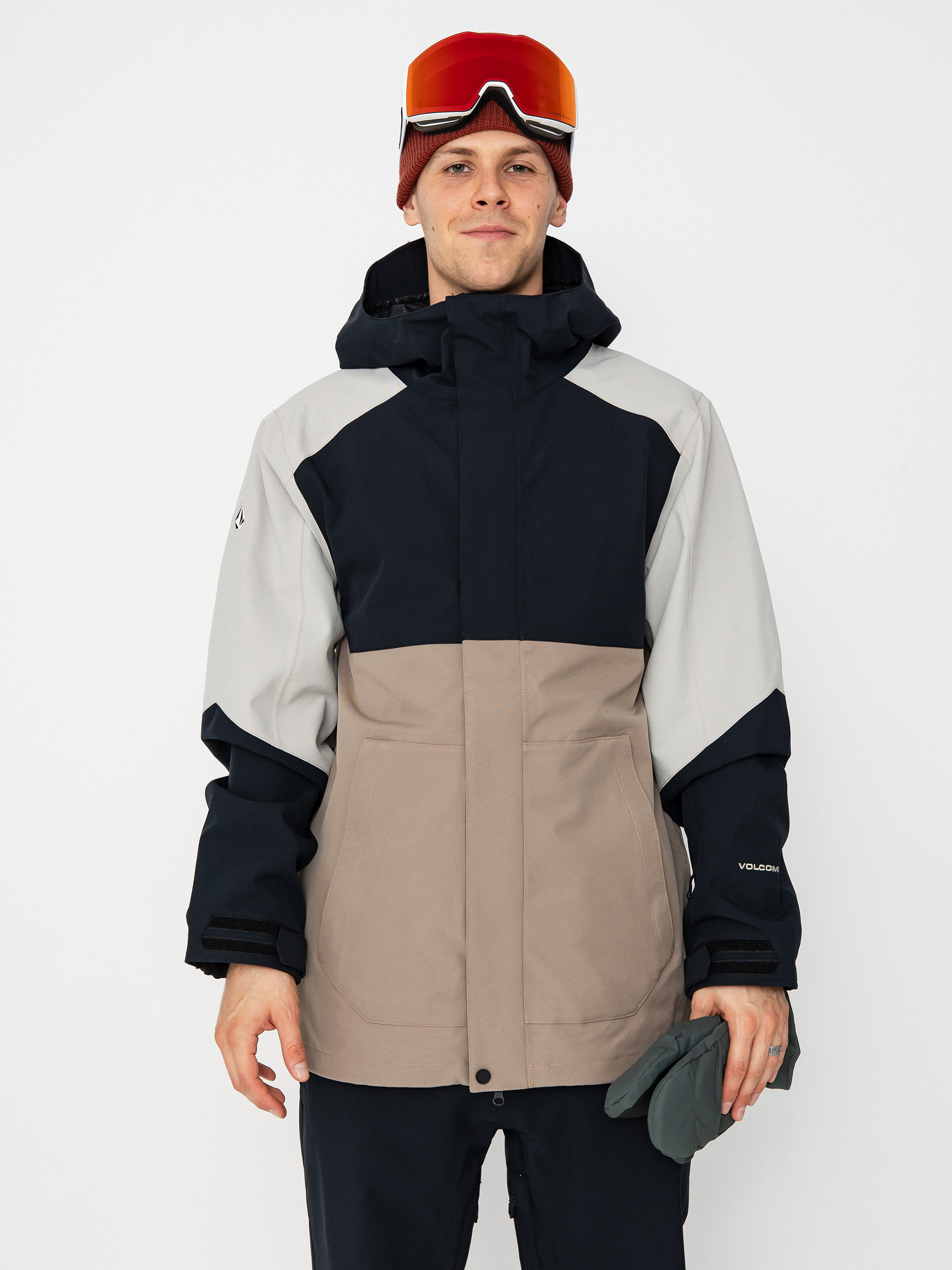 Herren Volcom Snowboard Jacke Brighton Full Zip (chestnut brown)