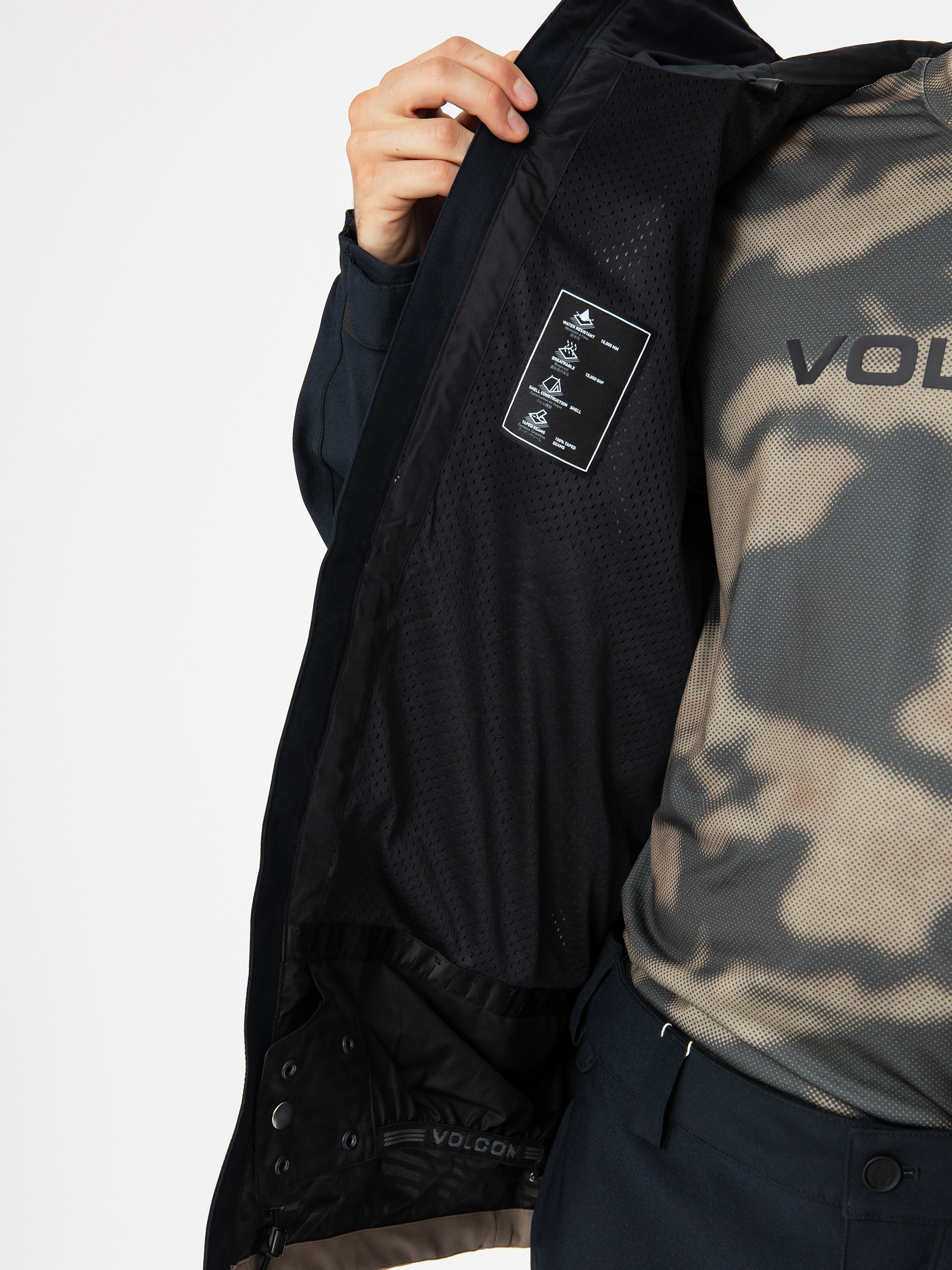 Herren Volcom Snowboard Jacke Brighton Full Zip (chestnut brown)