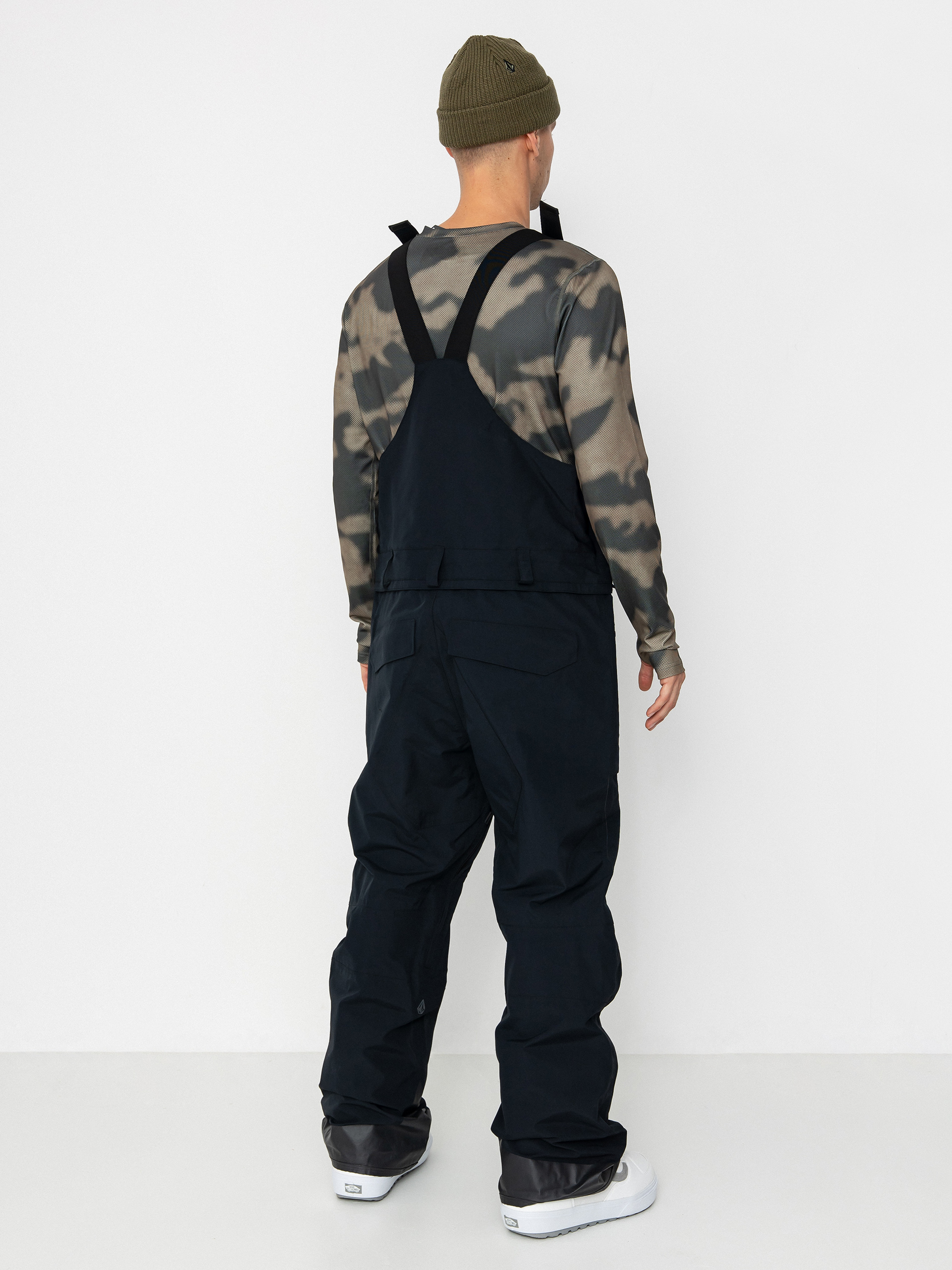 Mens Volcom Snowboard pants Rain Gore Tex Bib Overall (black)