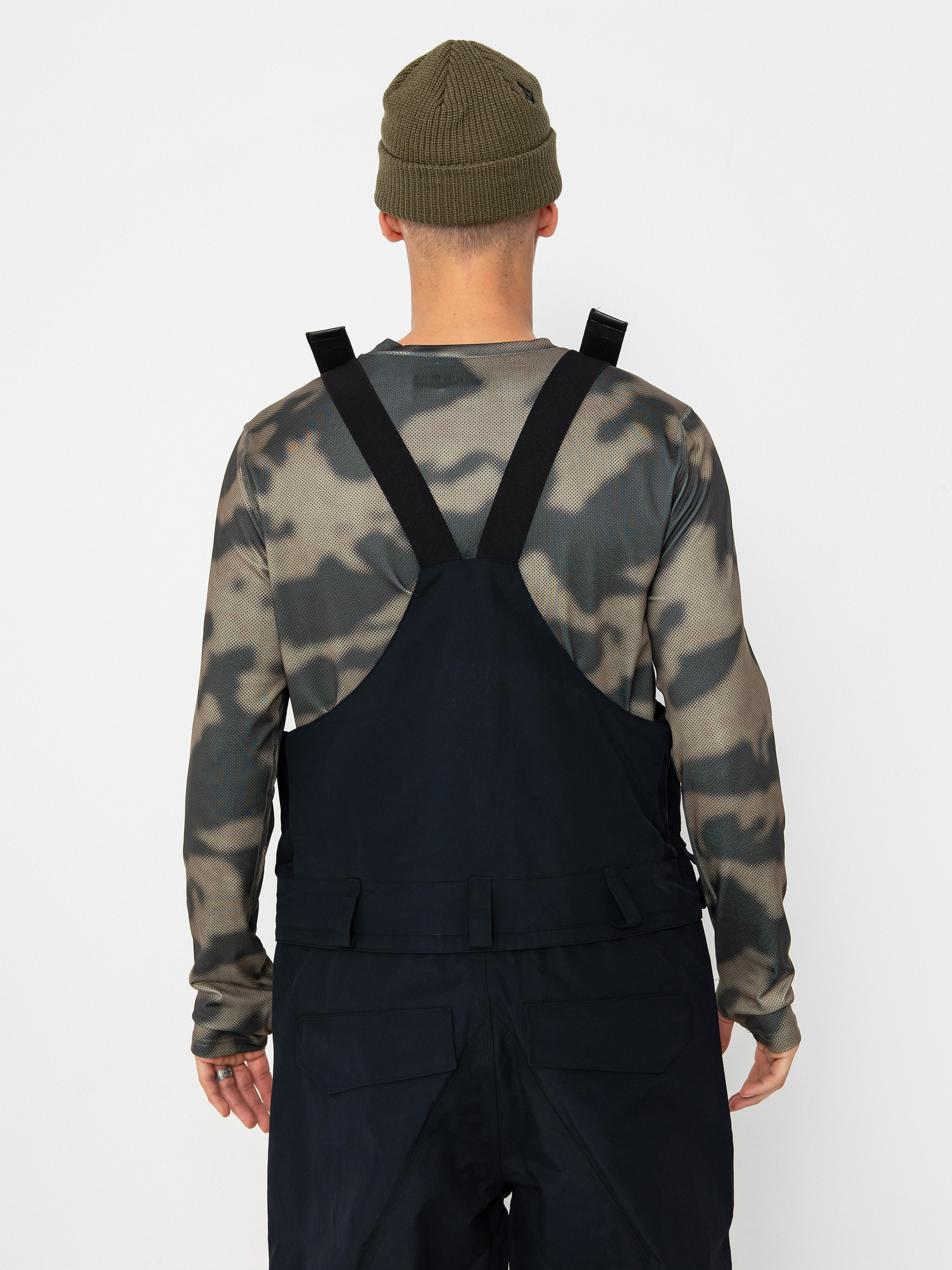 Mens Volcom Snowboard pants Rain Gore Tex Bib Overall (black)