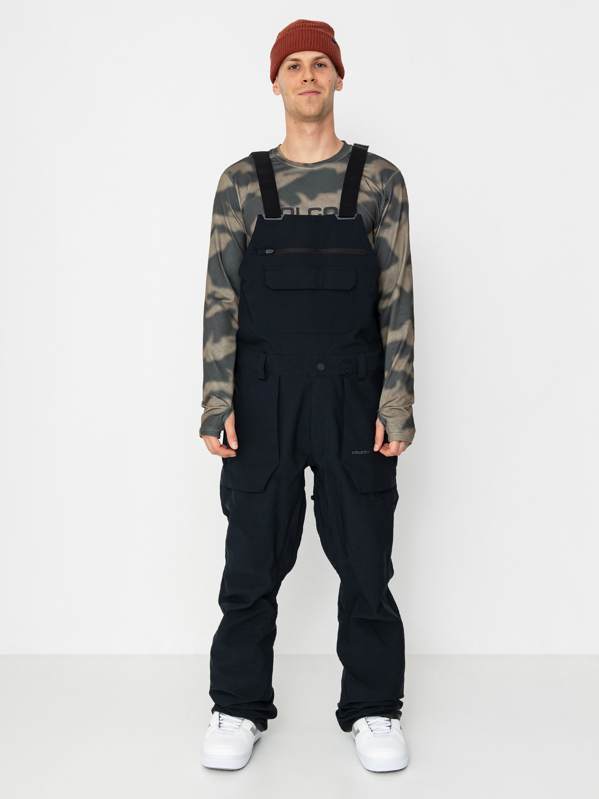 Volcom Snowboard Hose Roan Bib Overall (black)