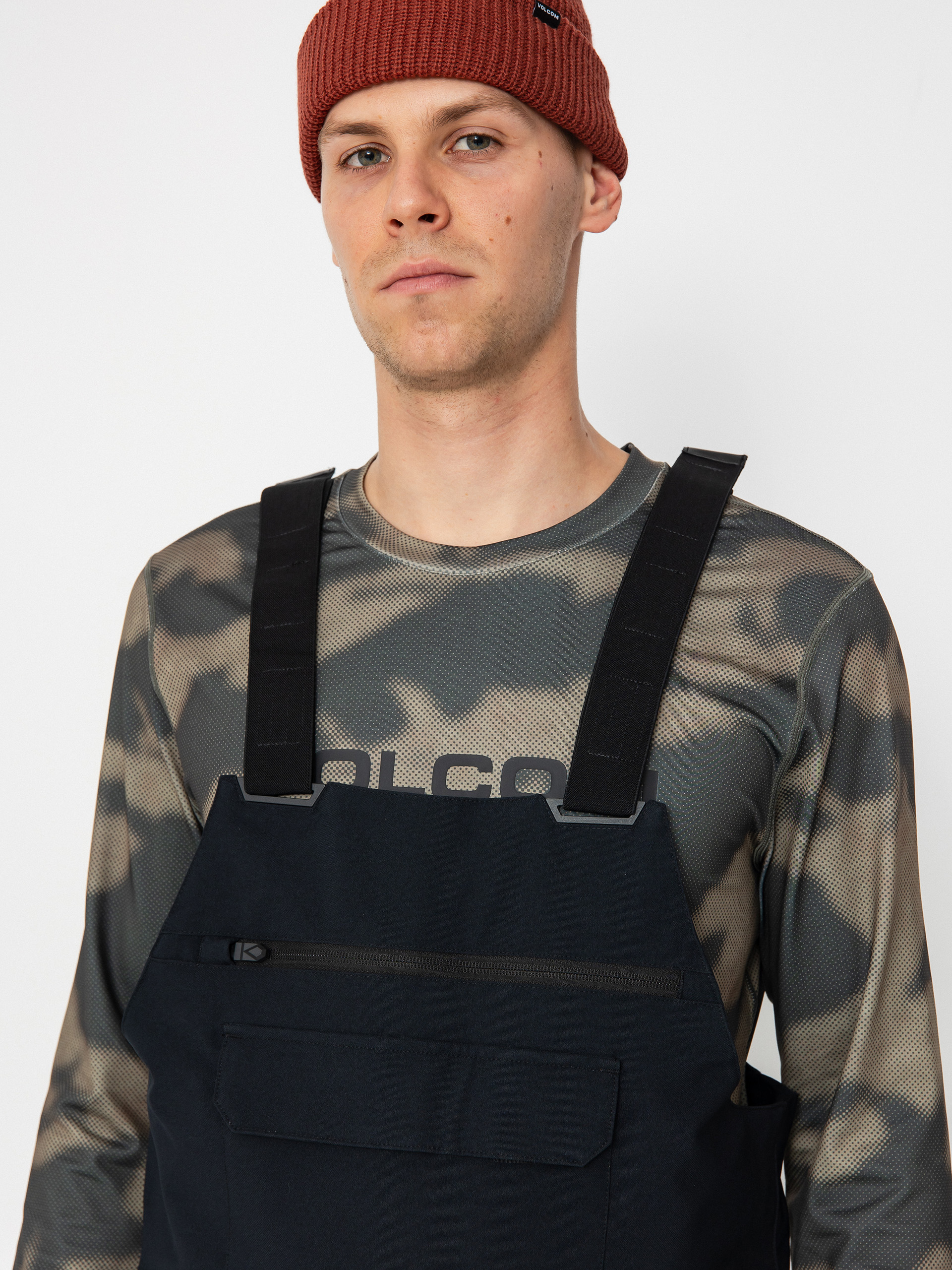 Herren Volcom Snowboard Hose Roan Bib Overall (black)