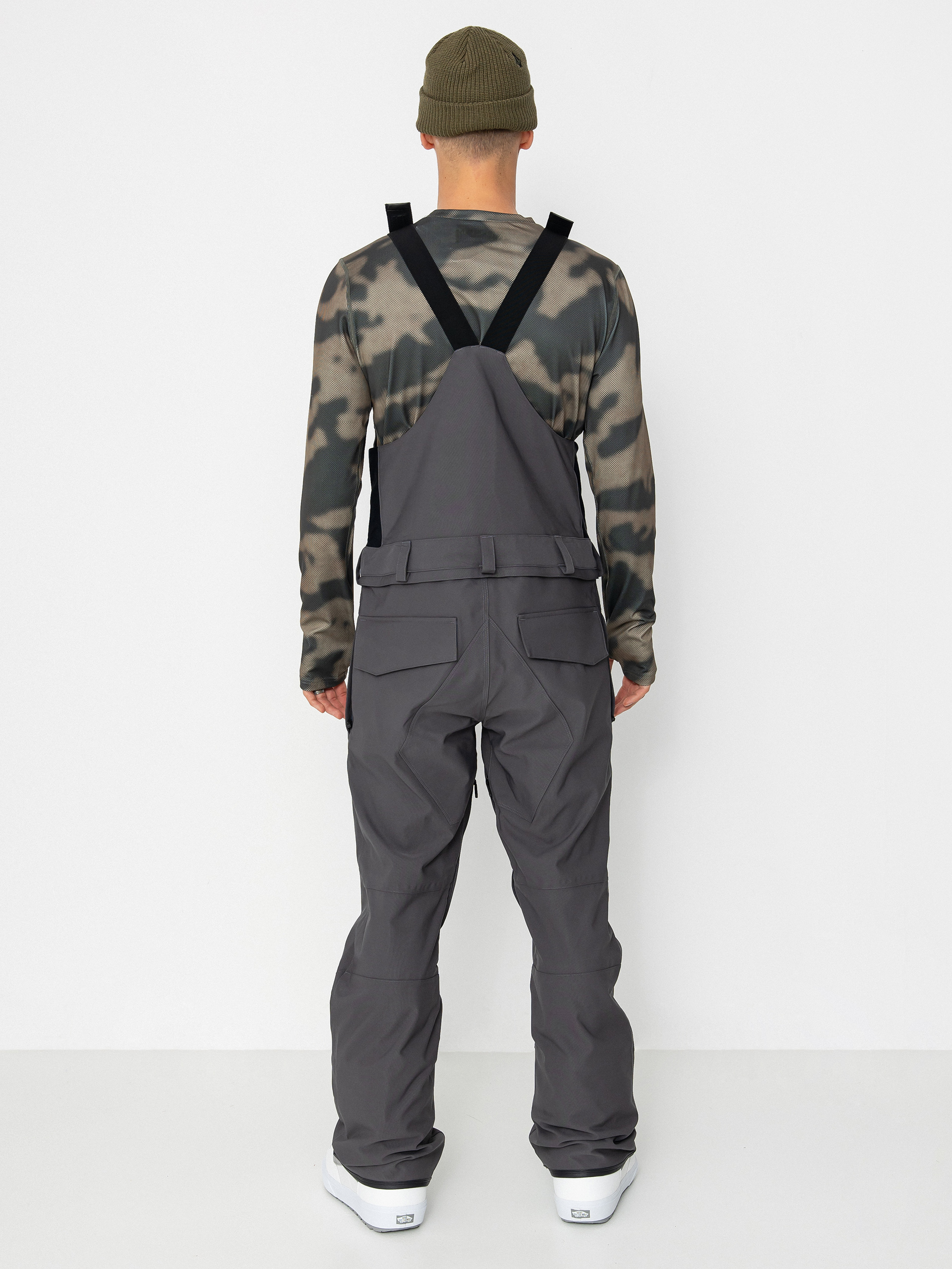 Mens Volcom Snowboard pants Roan Bib Overall (charcoal)