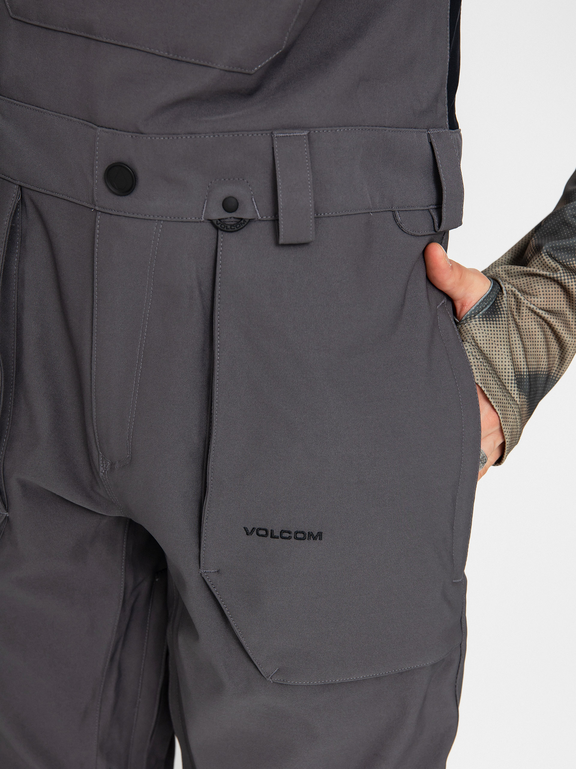 Mens Volcom Snowboard pants Roan Bib Overall (charcoal)