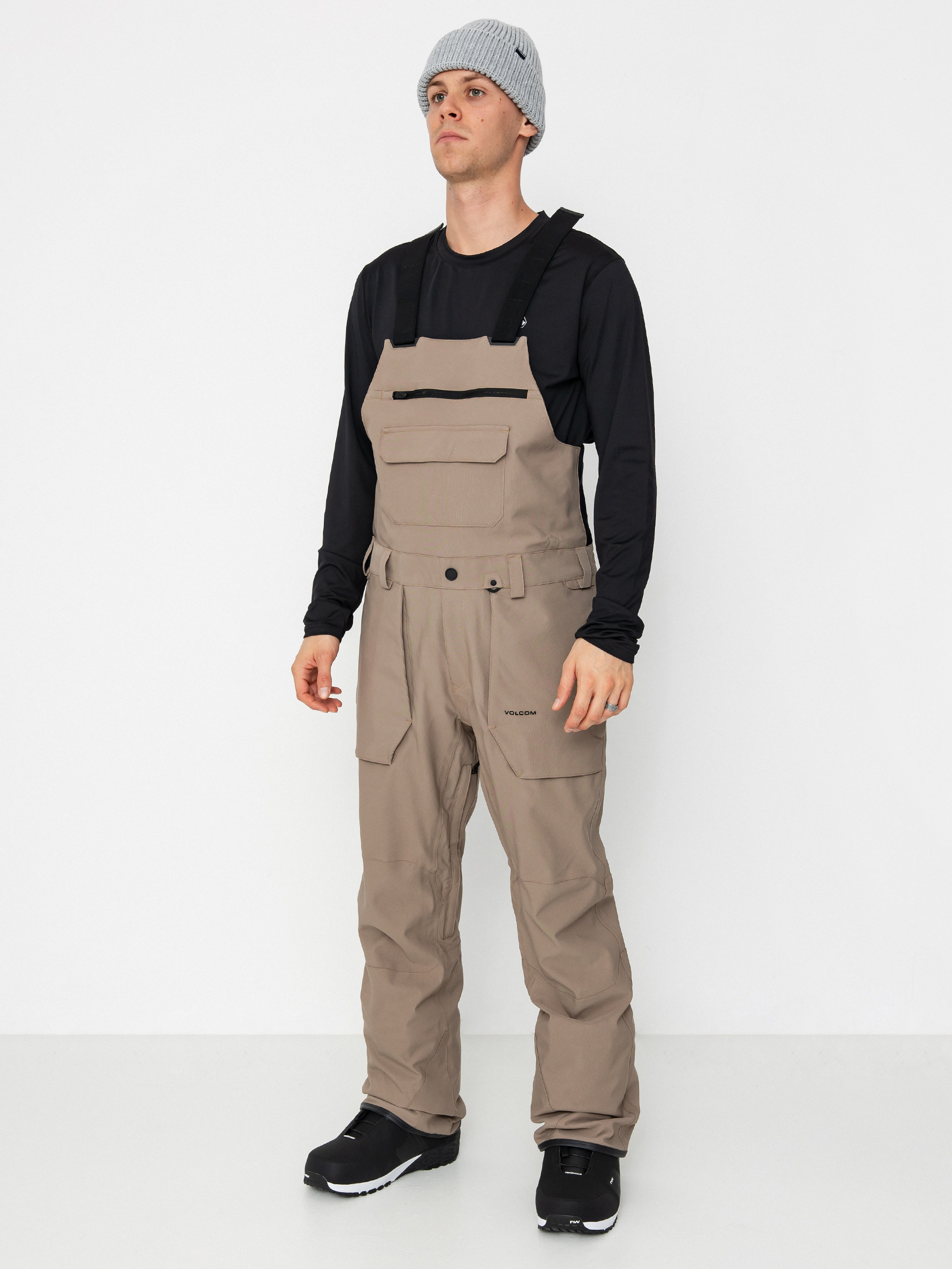 Volcom Snowboard Hose Roan Bib Overall (chestnut brown)